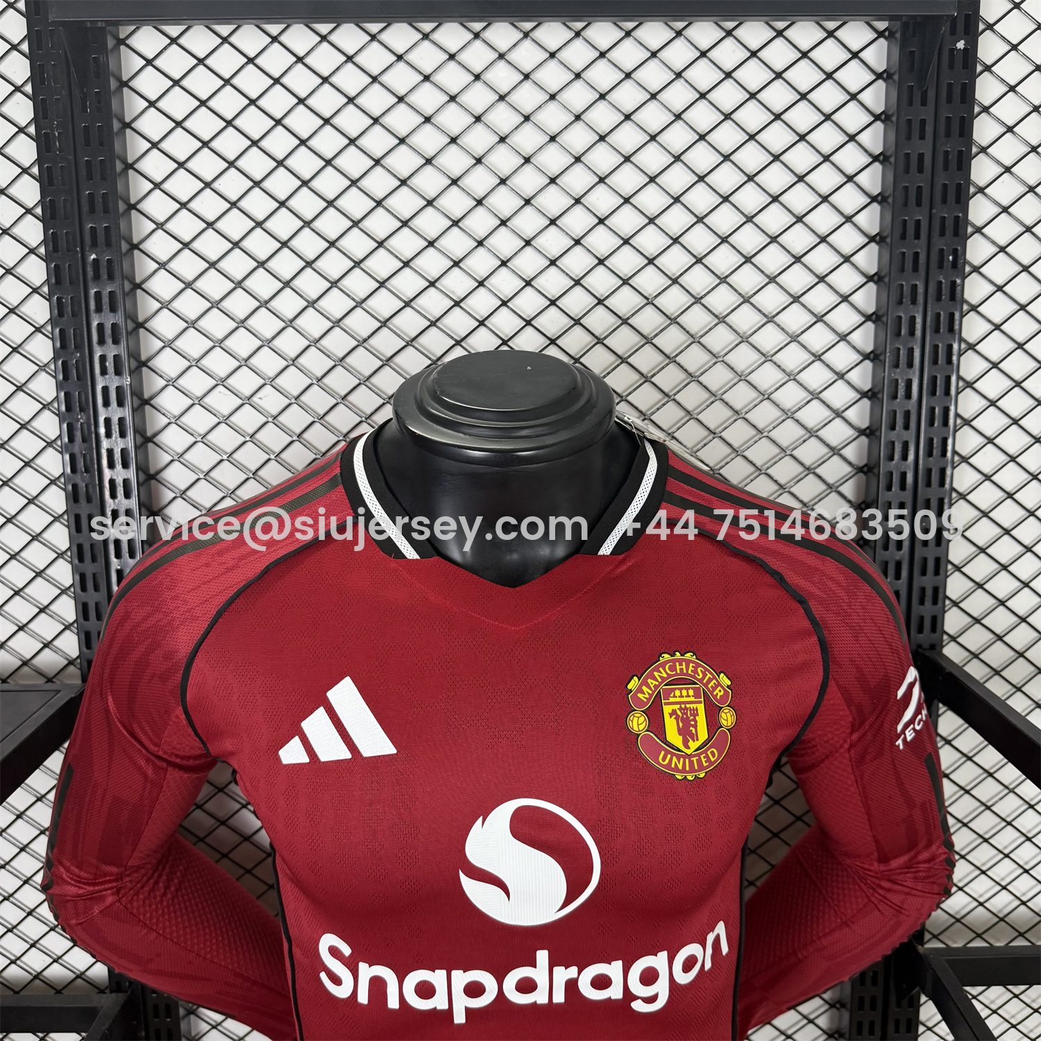 SIUjerseys-Manchester United 25-26 Home Long Sleeves Jersey - Player Version