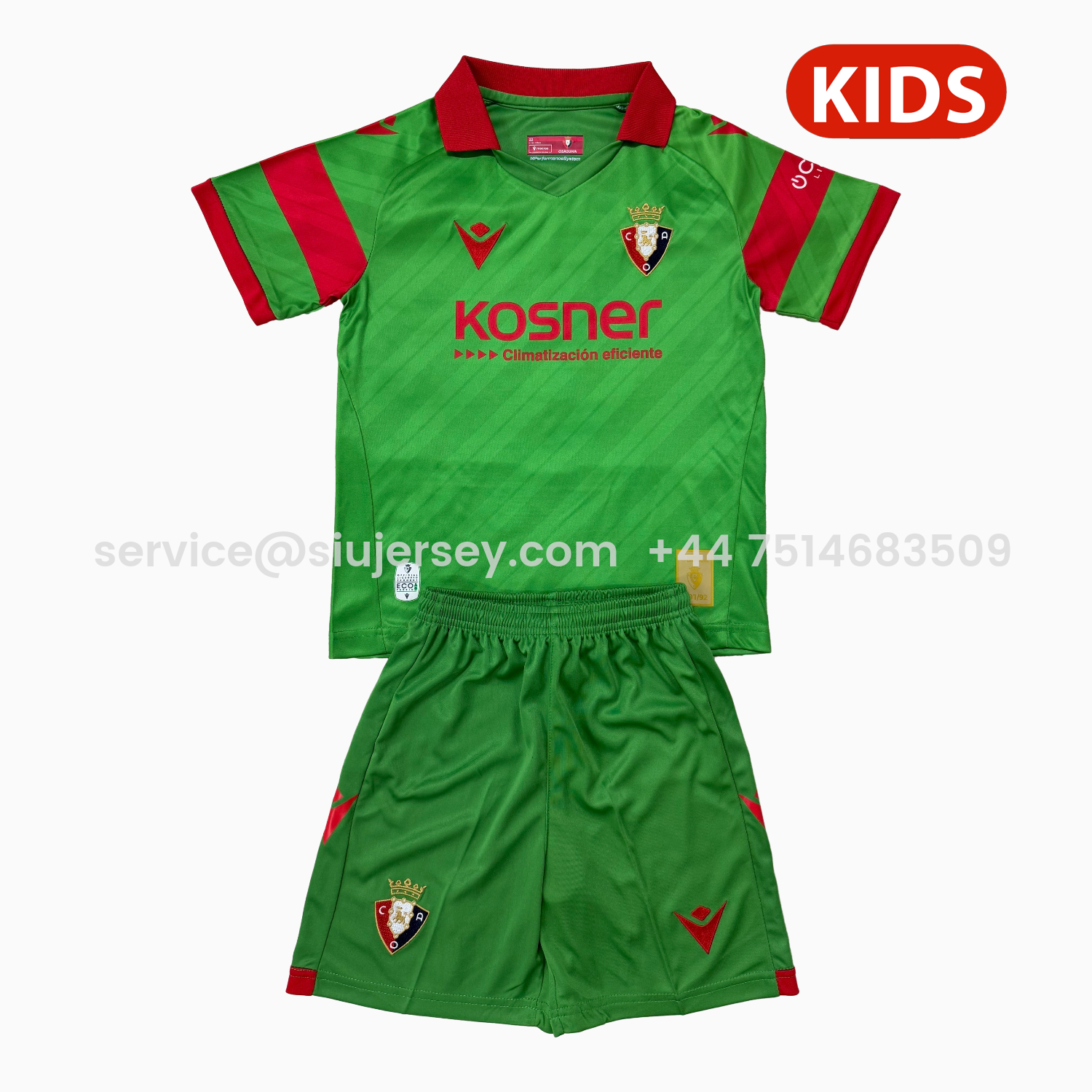 SIUjerseys-Osasuna 25-26 Away Kids Kit