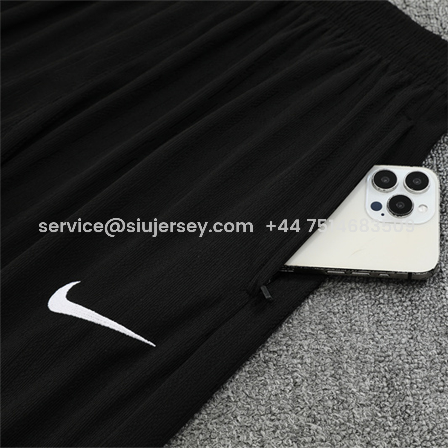 SIUjerseys-Brazil 25-26 Kids Long Sleeve Training Set - Player Version - Orange Top and Black Pants