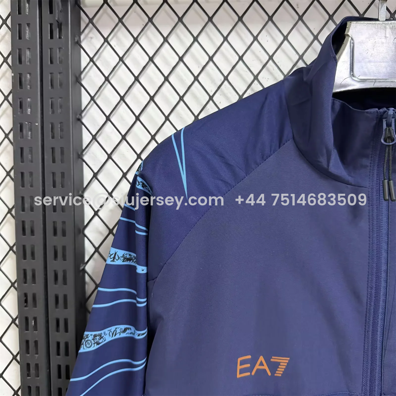 SIUjerseys-Napoli 25-26 Cocacola Windbreaker Jacket - Dark Blue