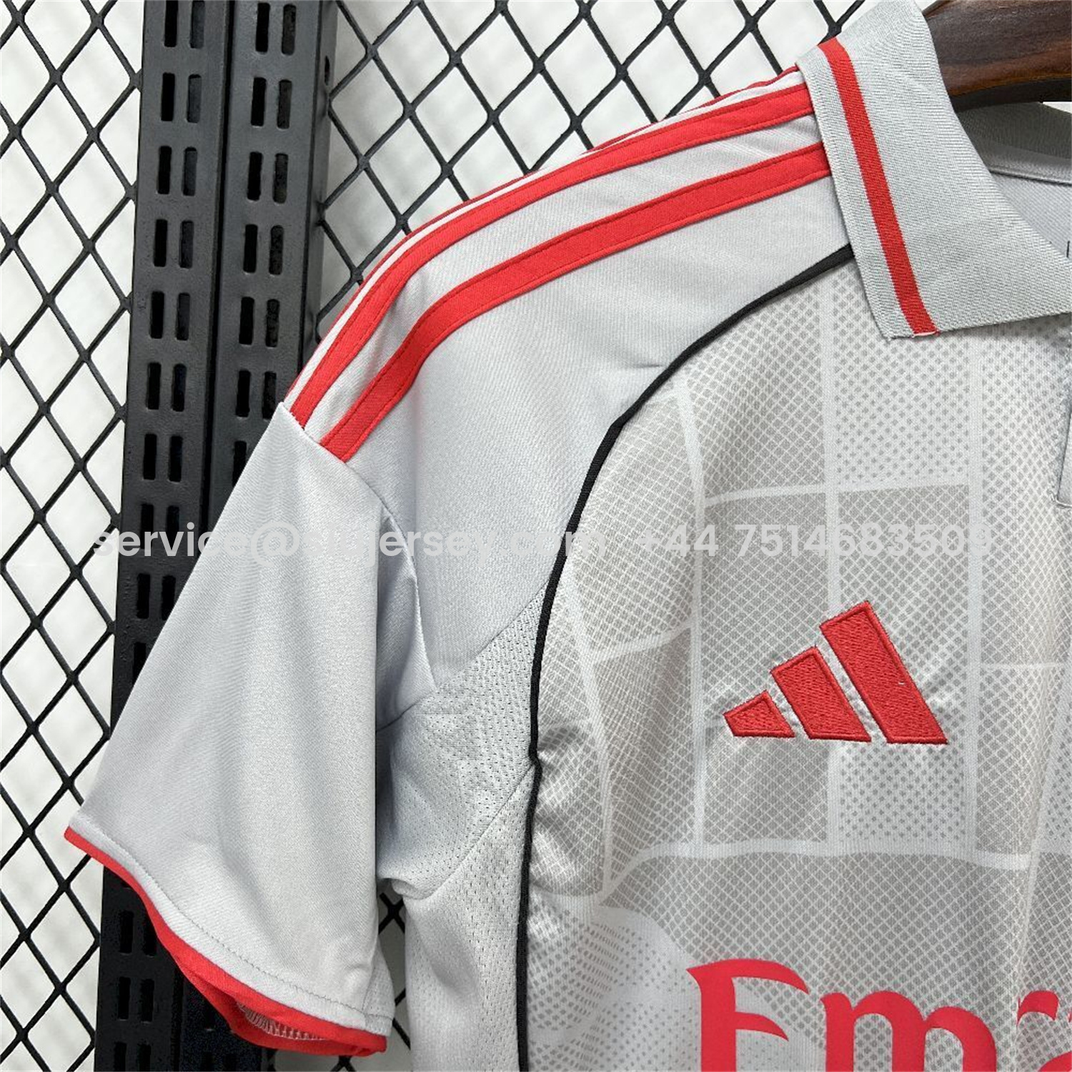 SIUjerseys-Lyon 25-26 Third Grey Jersey - Fans Version