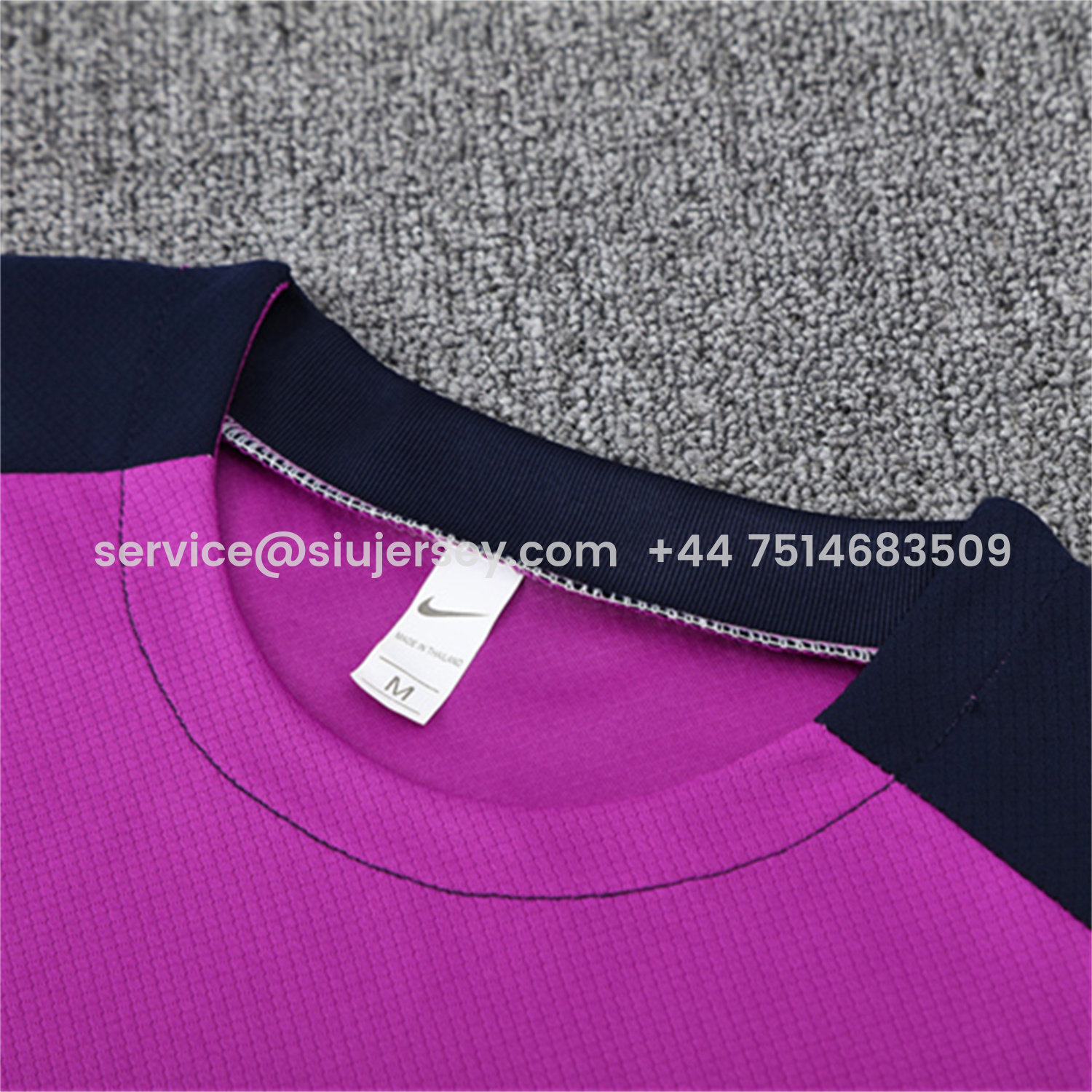 SIUjerseys-Barcelona 25-26 Short-Sleeve Training Set - Purple Top & Deep Blue Shorts