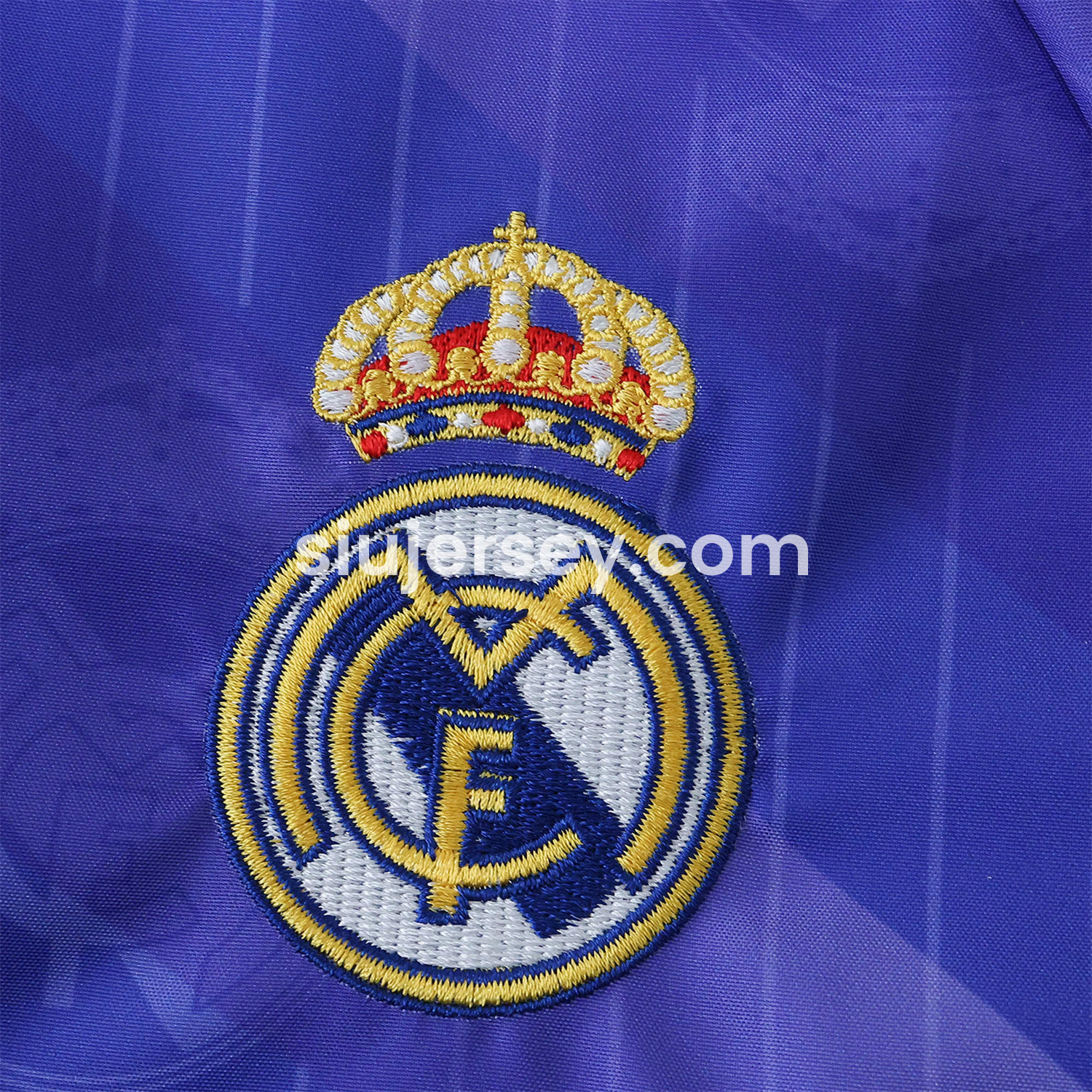 SIUjerseys-Retro Real Madrid 1996-97 Double Sided Reversible Windbreaker - Blue & Green
