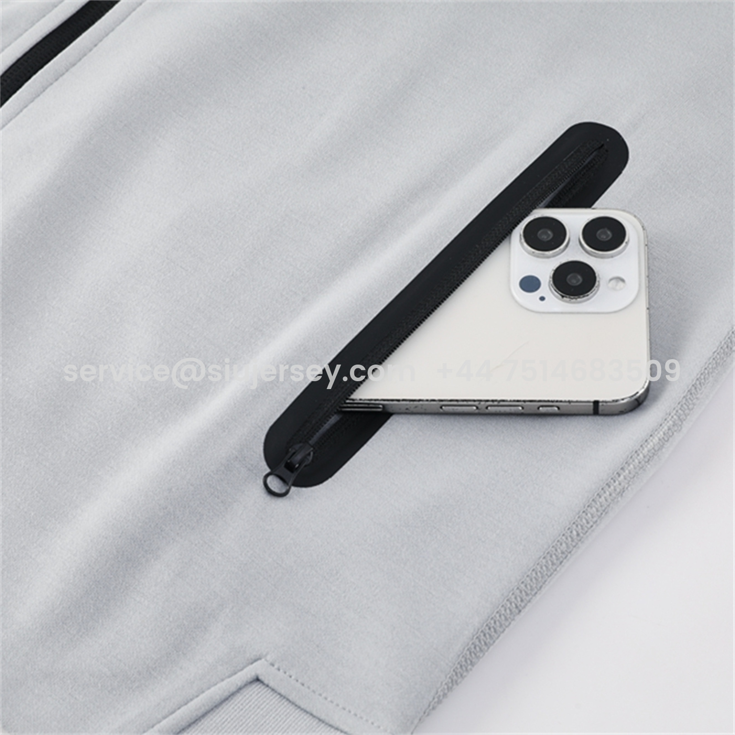 SIUjerseys-Barcelona 25-26 Hooded Jacket Training Tracksuit - Grey Jackets & Pants