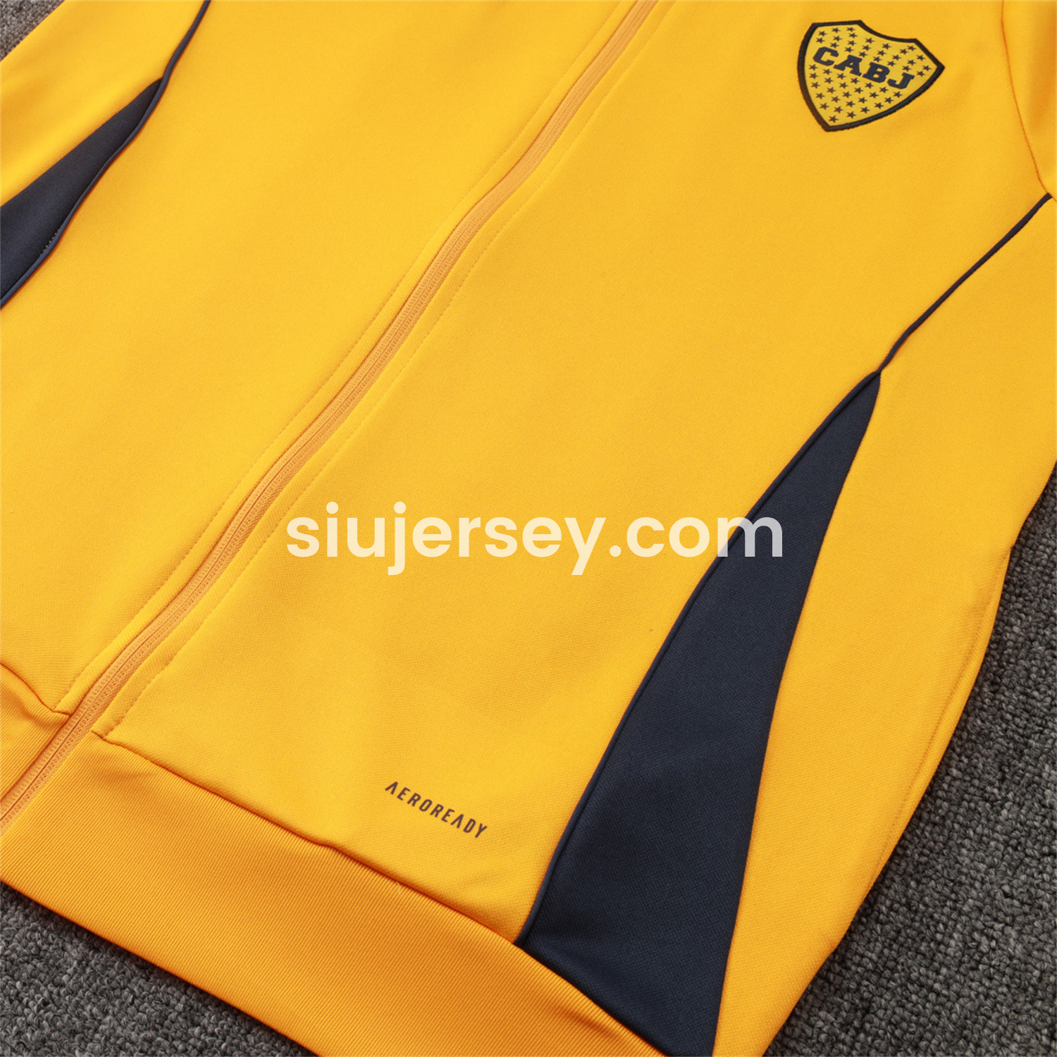 SIUjerseys-Boca Juniors 24-25 Jacket Training Tracksuit - Yellow Top and Pants