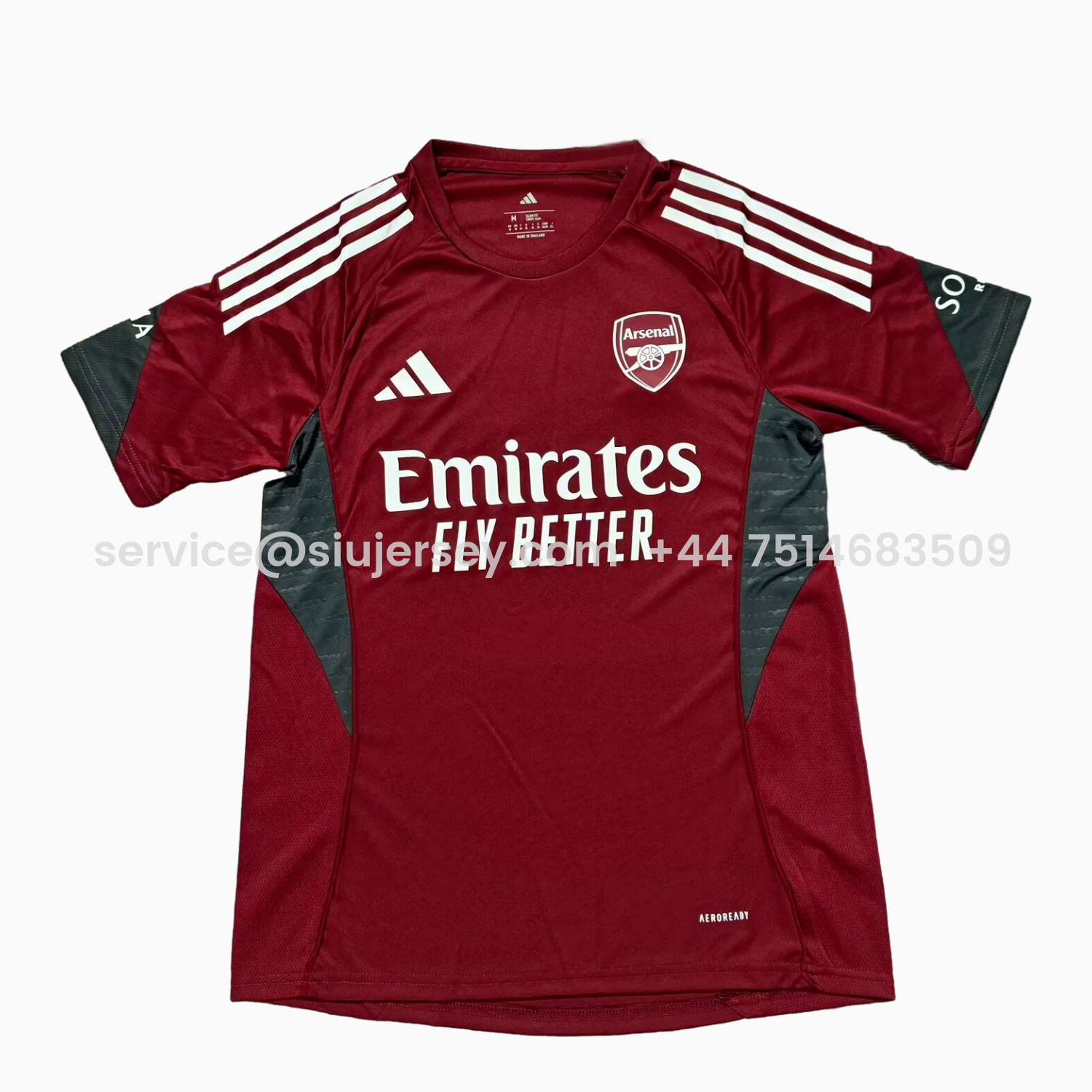 SIUjerseys-Arsenal 25-26 Wine Red Training Jersey - Fans Version