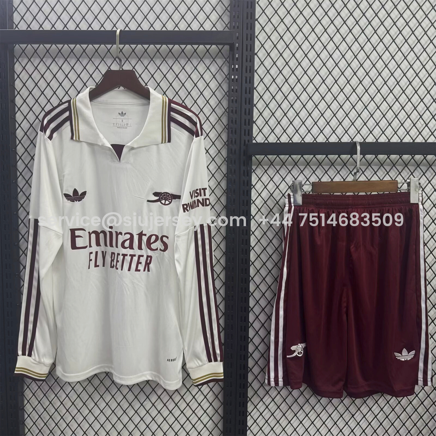 SIUjerseys-Arsenal 25-26 Third White Long Sleeves Kids Kit