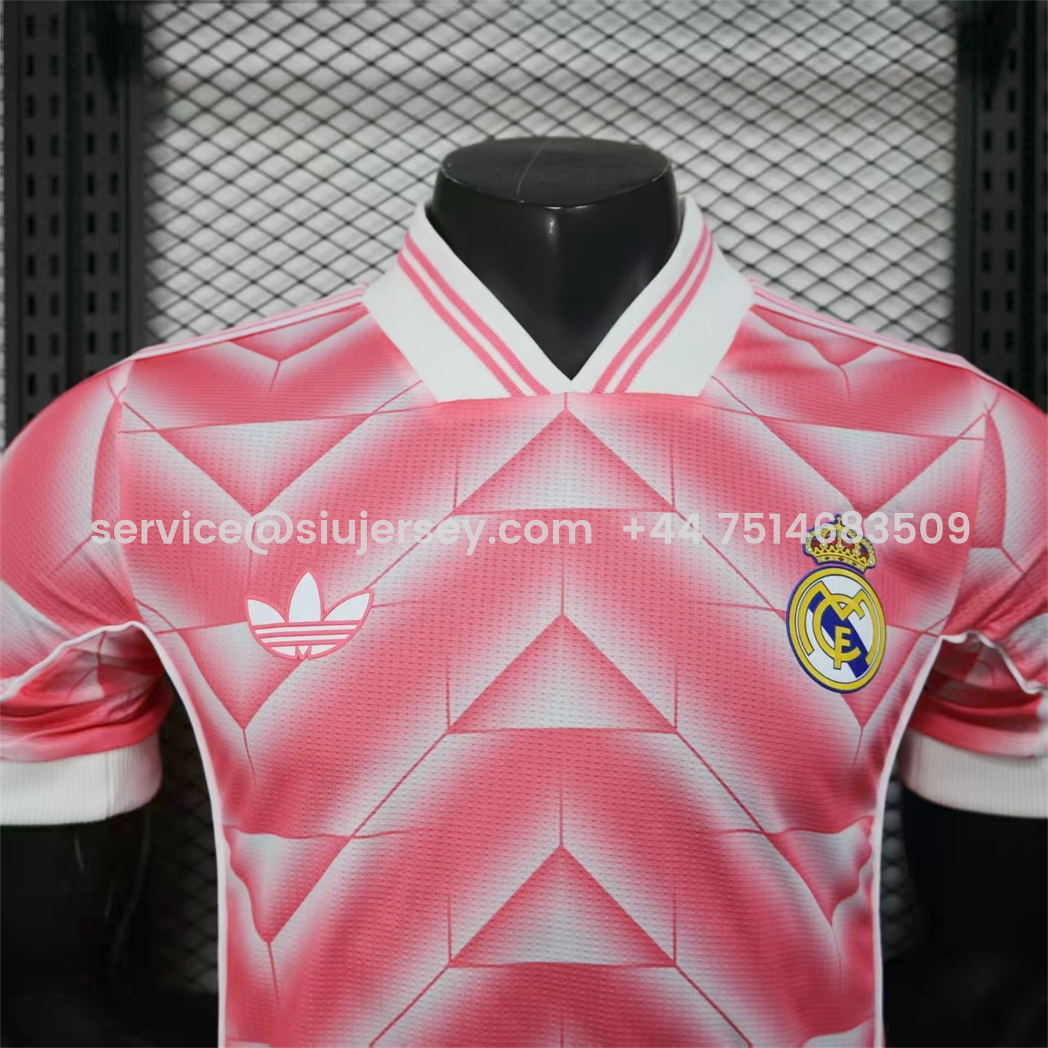 SIUjerseys-Real Madrid 25-26 Refracted Pink Light White Special Jersey - Player Version