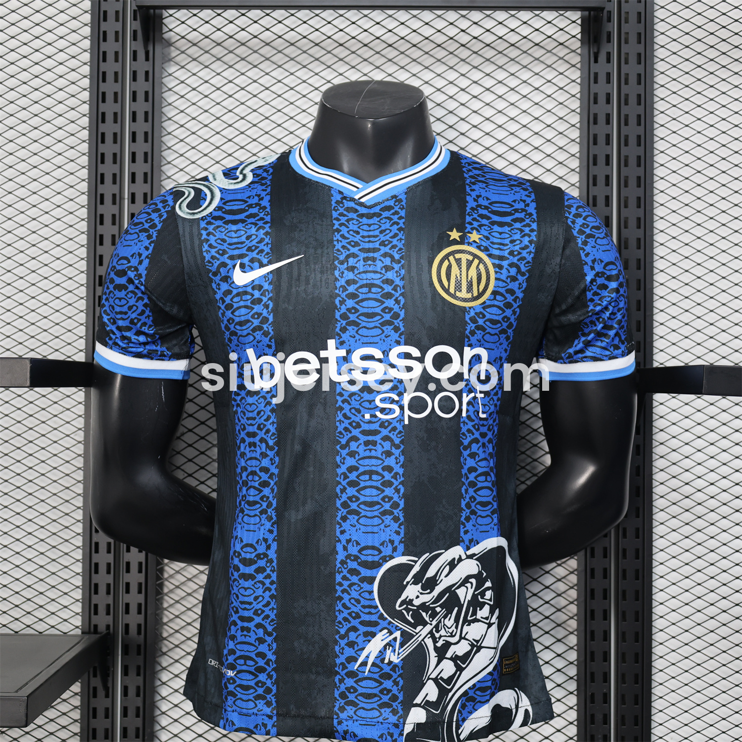 SIUjerseys-Inter Milan 24-25 Blue Black Mamba Special Edition Jersey - Player Version