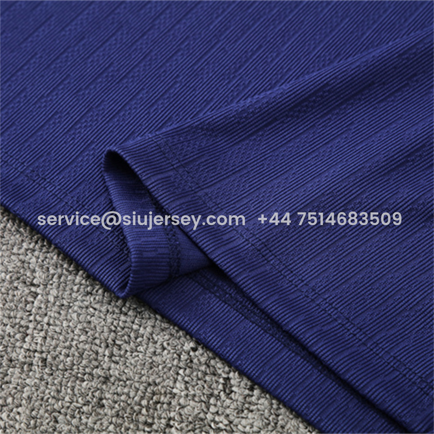 SIUjerseys-Barcelona 25-26 Long Sleeve Training Set - Royal Blue Top Orange Sponsor & Royal Blue Pants