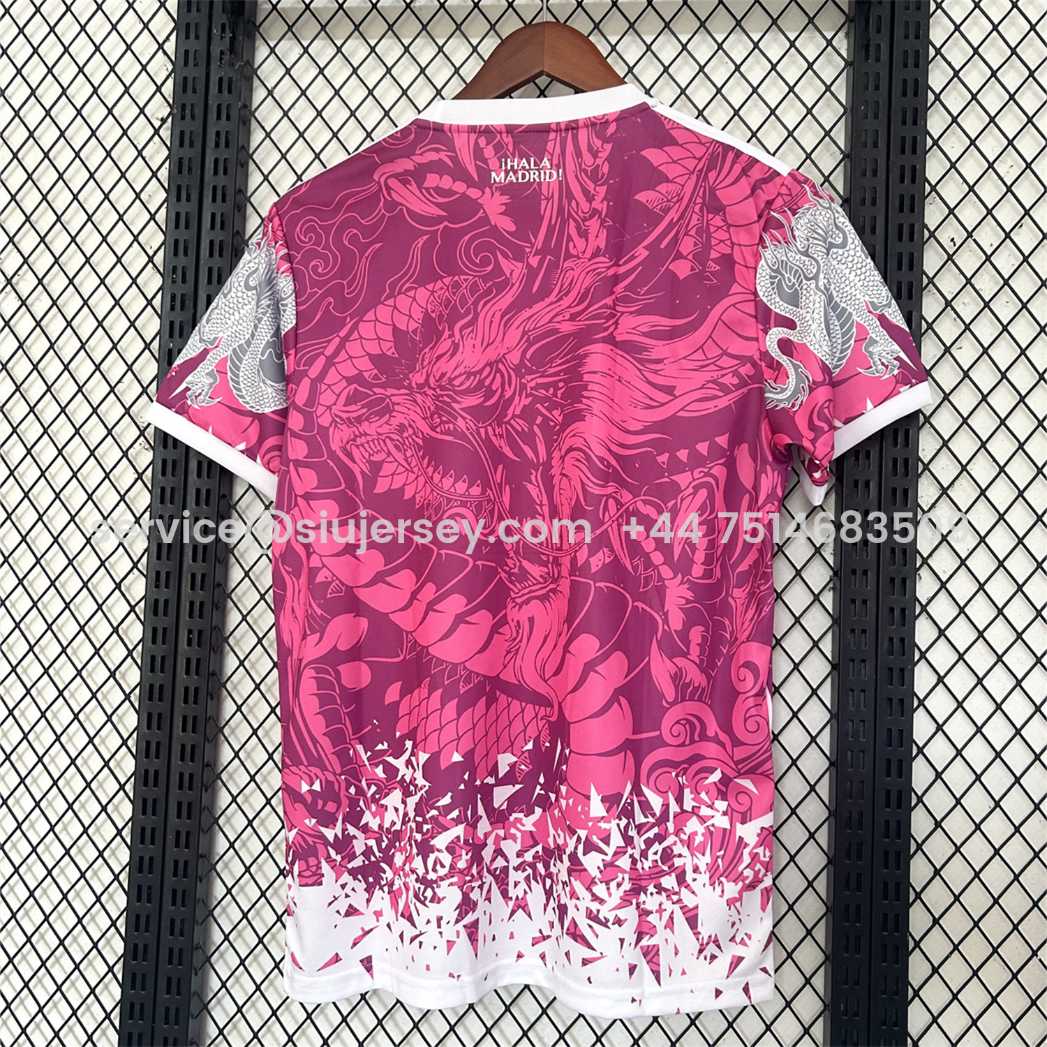 SIUjerseys-Real Madrid 25-26 White Dragon Pink Special Jersey - Fans Version