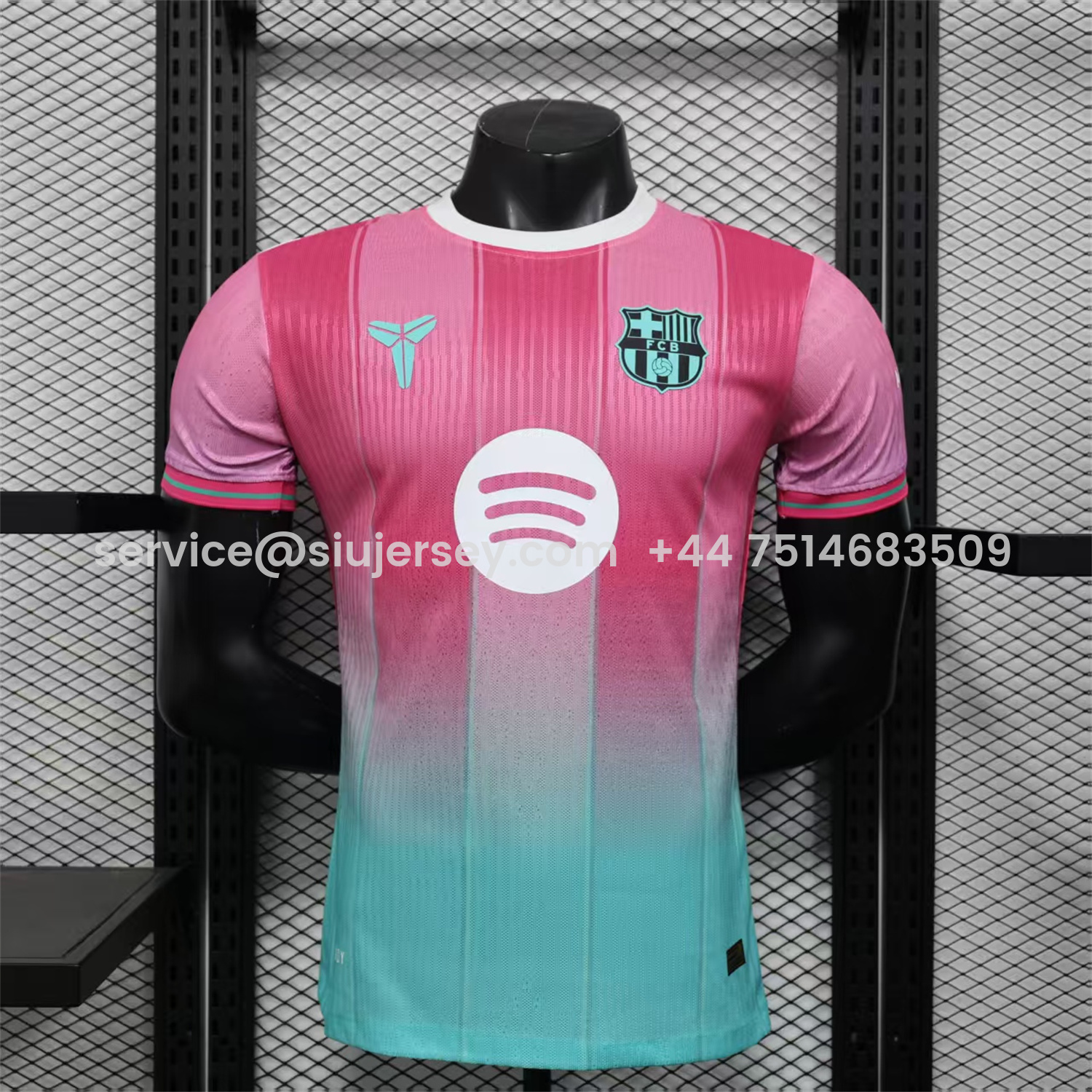 SIUjerseys-Barcelona 25-26 Pink And Cyan Special Jersey - Player Version