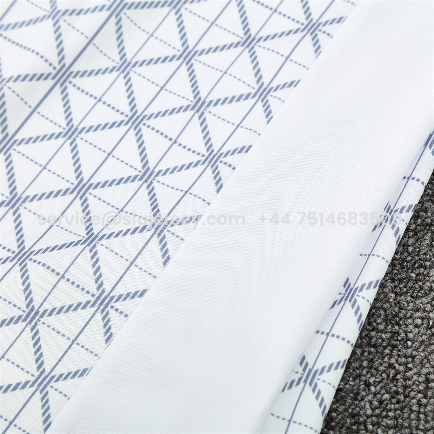 SIUjerseys-Paris Saint-Germain PSG 25-26 Short-Sleeve Training Set - White Top & Deep Blue Shorts