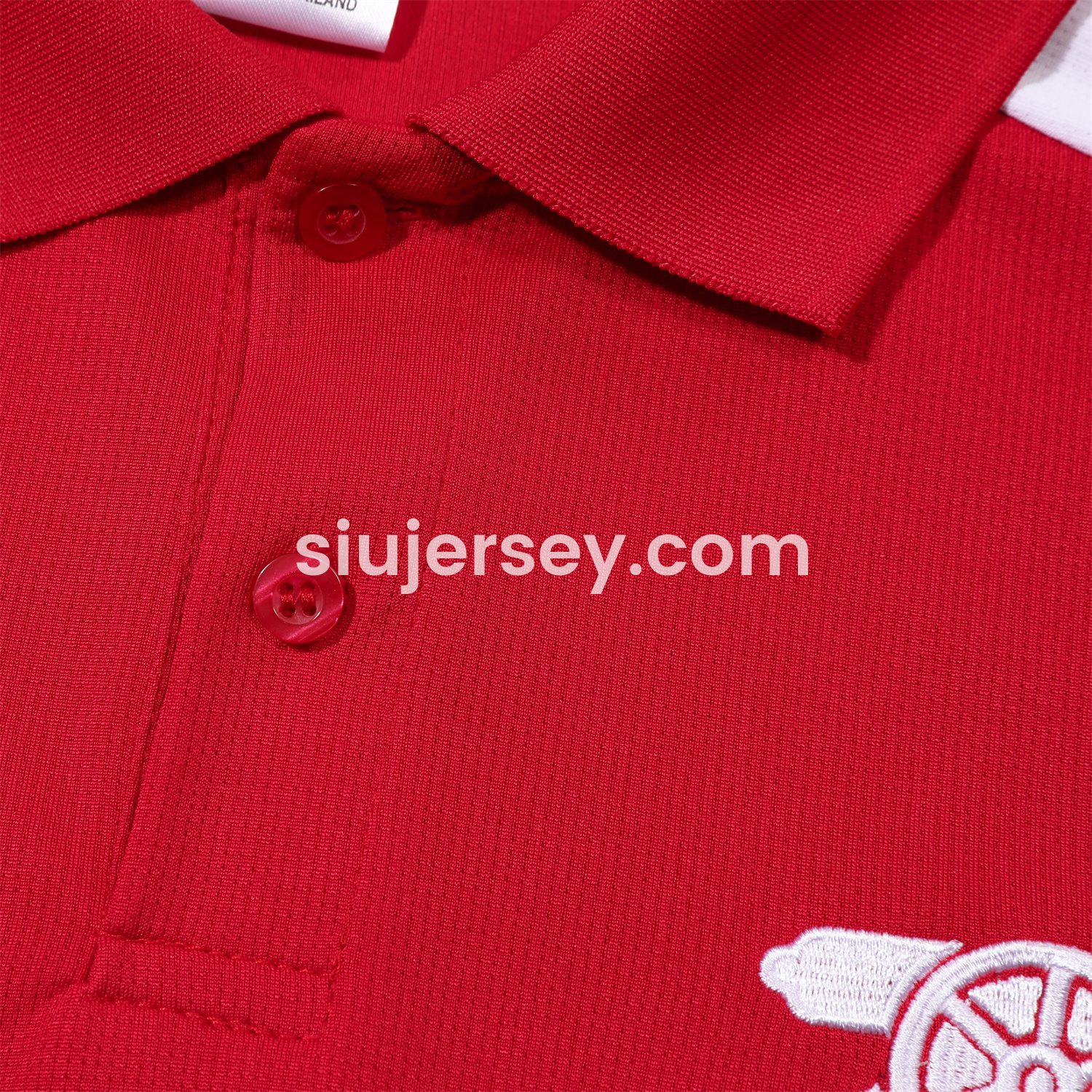 SIUjerseys-Arsenal 25-26 POLO Short-Sleeve Training Set - Red Top and Deep Blue Pants