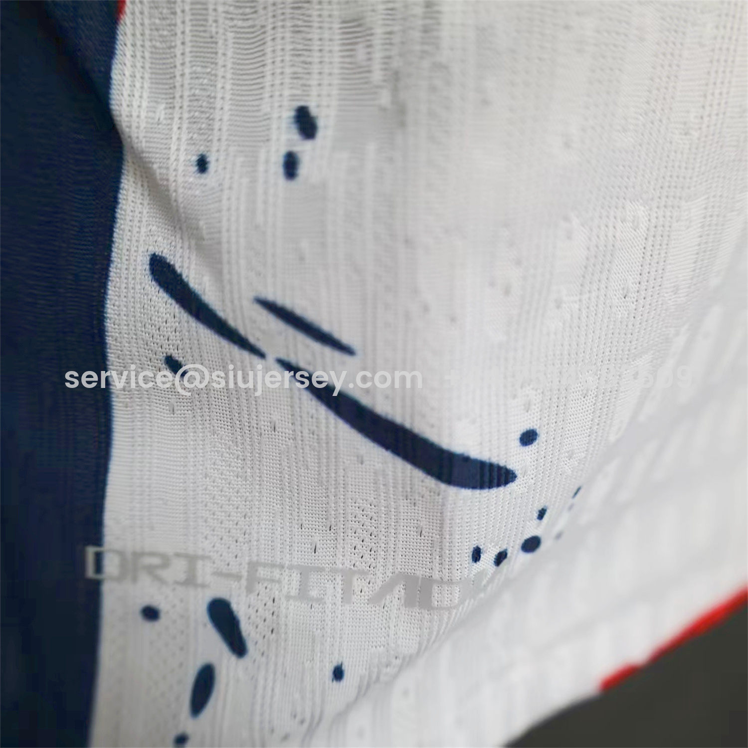 SIUjerseys-Paris Saint-Germain PSG 25-26 Red And Blue Lines White Special Jersey - Player Version