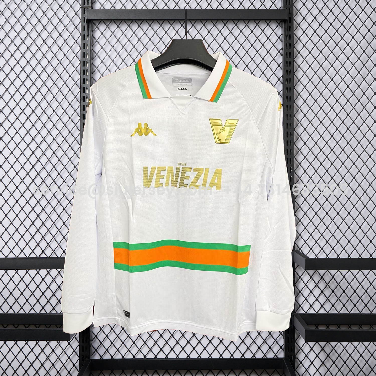 SIUjerseys-Retro Venezia FC 23-24 Away Pre-Season Unsponsored White Long Sleeves Jersey - Fans Version