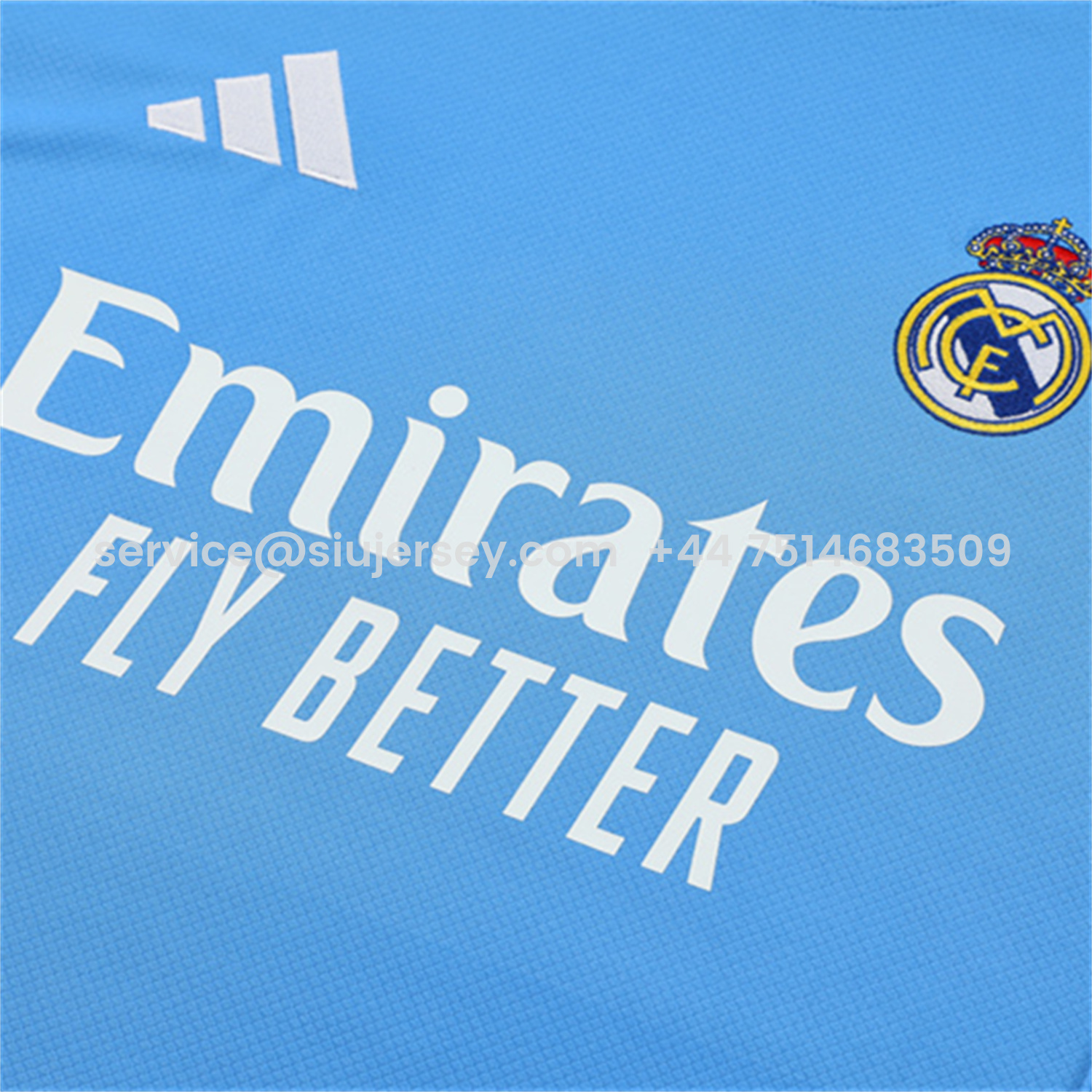 SIUjerseys-Real Madrid 25-26 Kids Short-Sleeve Training Set - Sky Blue Top and Sky Blue Shorts