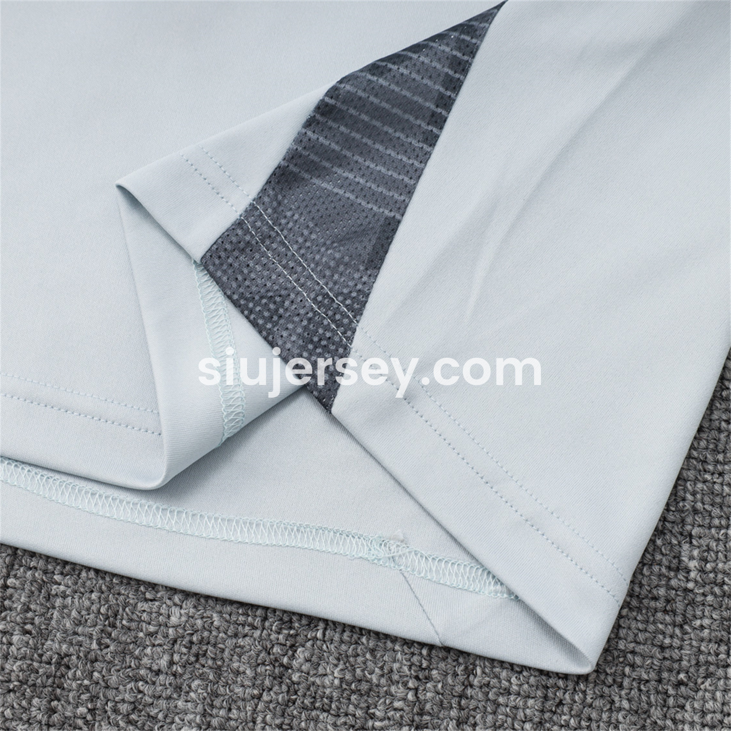 SIUjerseys-Benfica 25-26 POLO Short-Sleeve Training Set - Grey Top and Deep Grey Pants