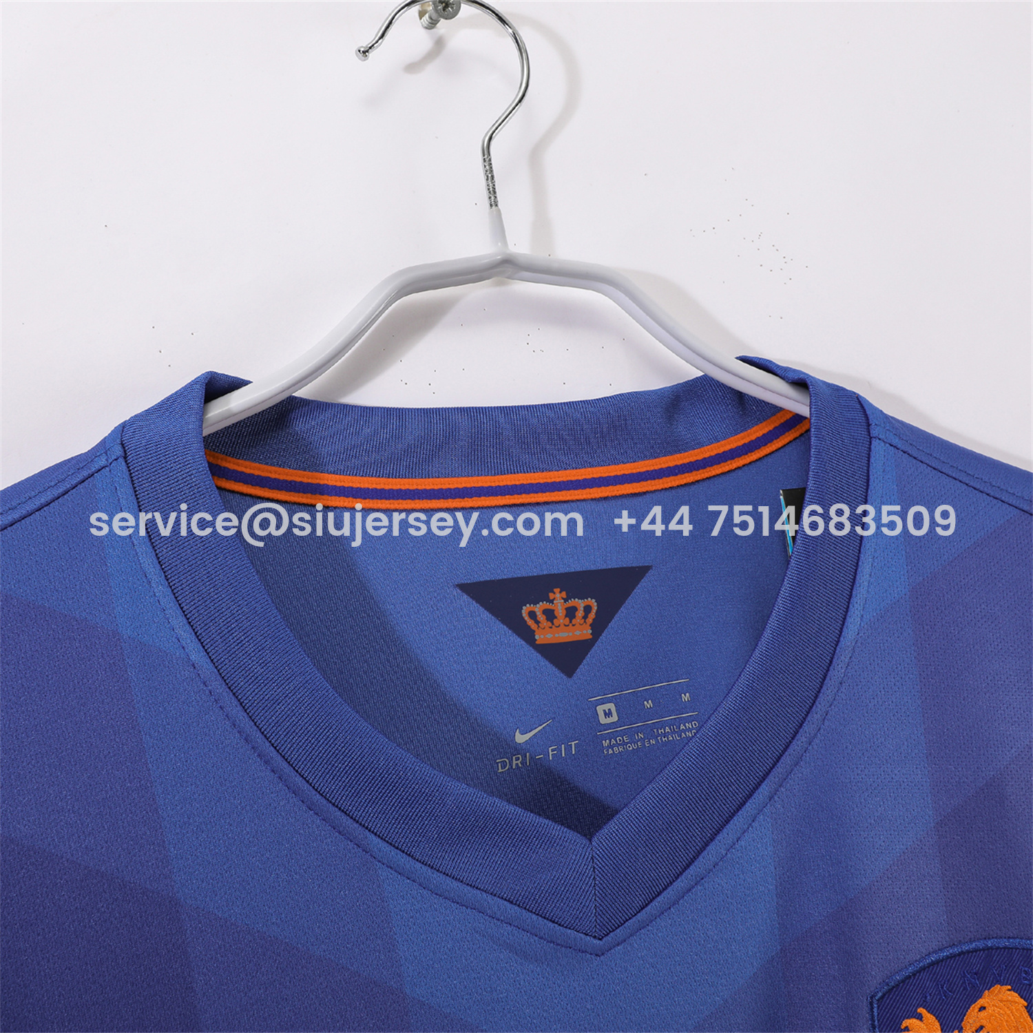 SIUjerseys-Retro Netherlands 2014 Away Blue Jersey
