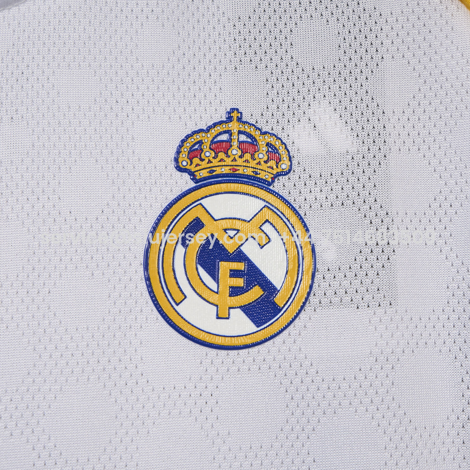 SIUjerseys-Real Madrid 25-26 Home White Kids Kit - Player Version