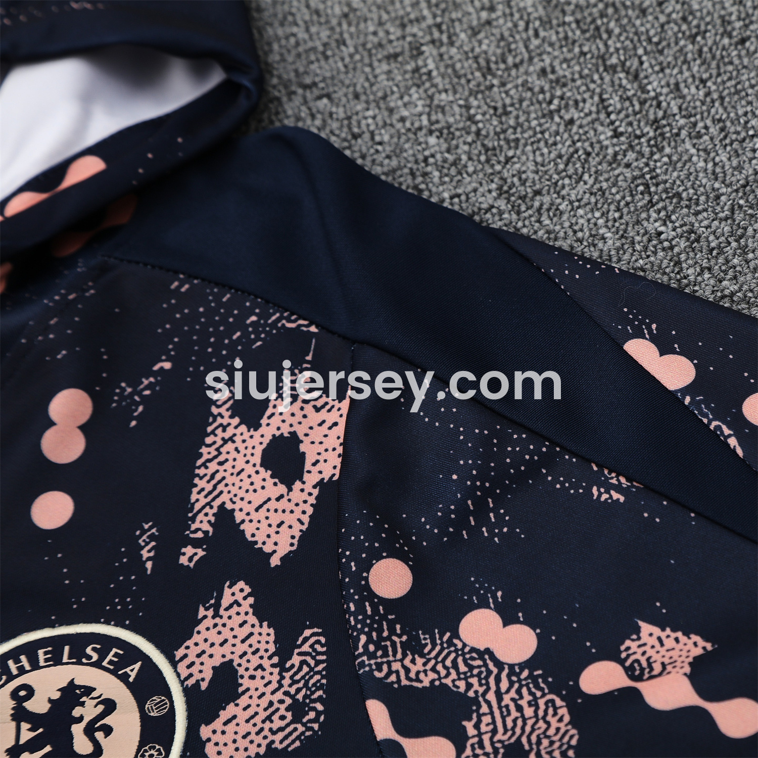 SIUjerseys-C.H.E.L.S.E.A 25-26 Traning Hoodie Set - Deep Blue With Royal Blue