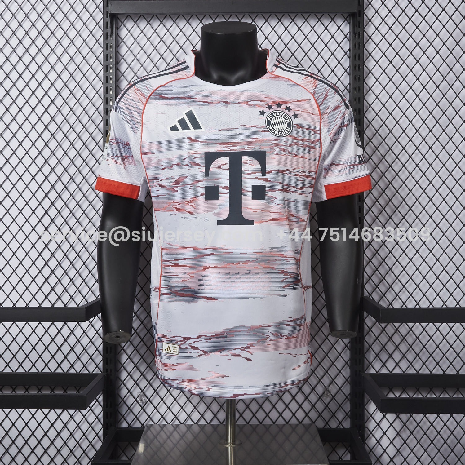 SIUjerseys-Bayern Munich 25-26 Away White Jersey - Player Version