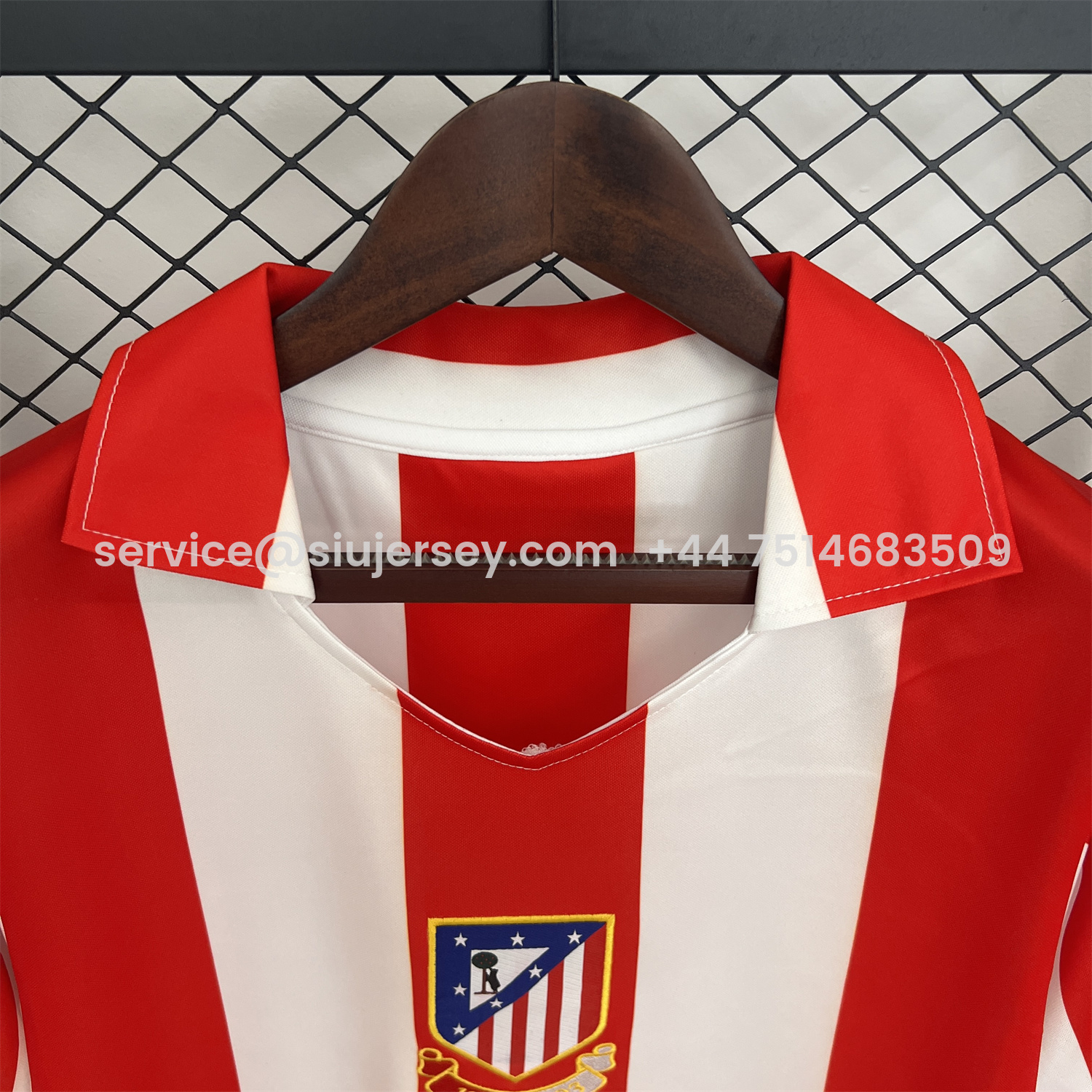 SIUjerseys-Retro Atletico Madrid 2003-04 Home Centenary Special Jersey