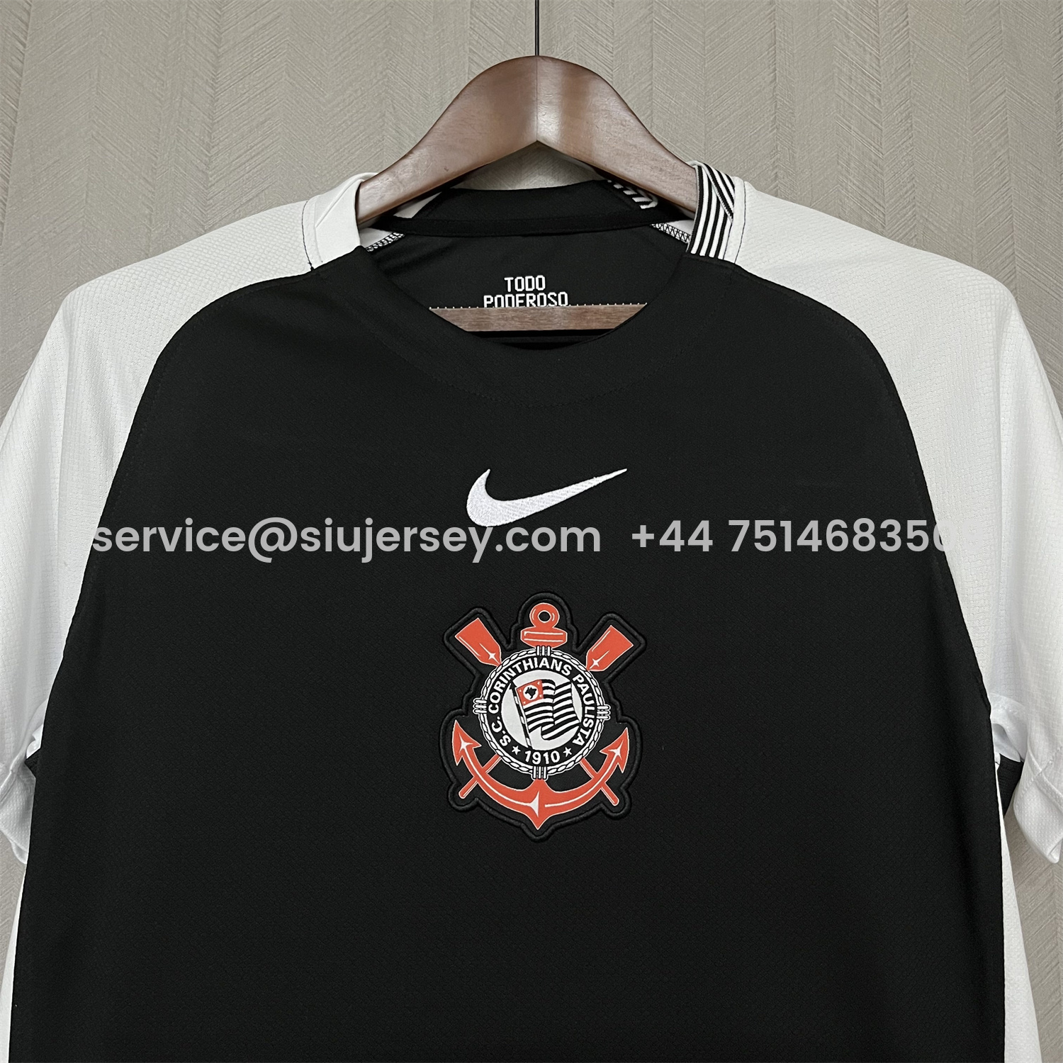 SIUjerseys-Corinthians 25-26 Away Unsponsored Jersey - Fans Version