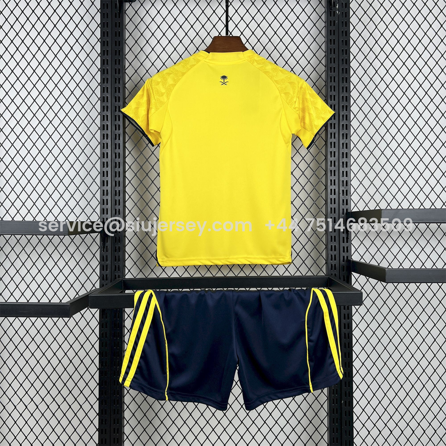 SIUjerseys-Al Nassr Riyadh Victory 25-26 Home Kids Kit