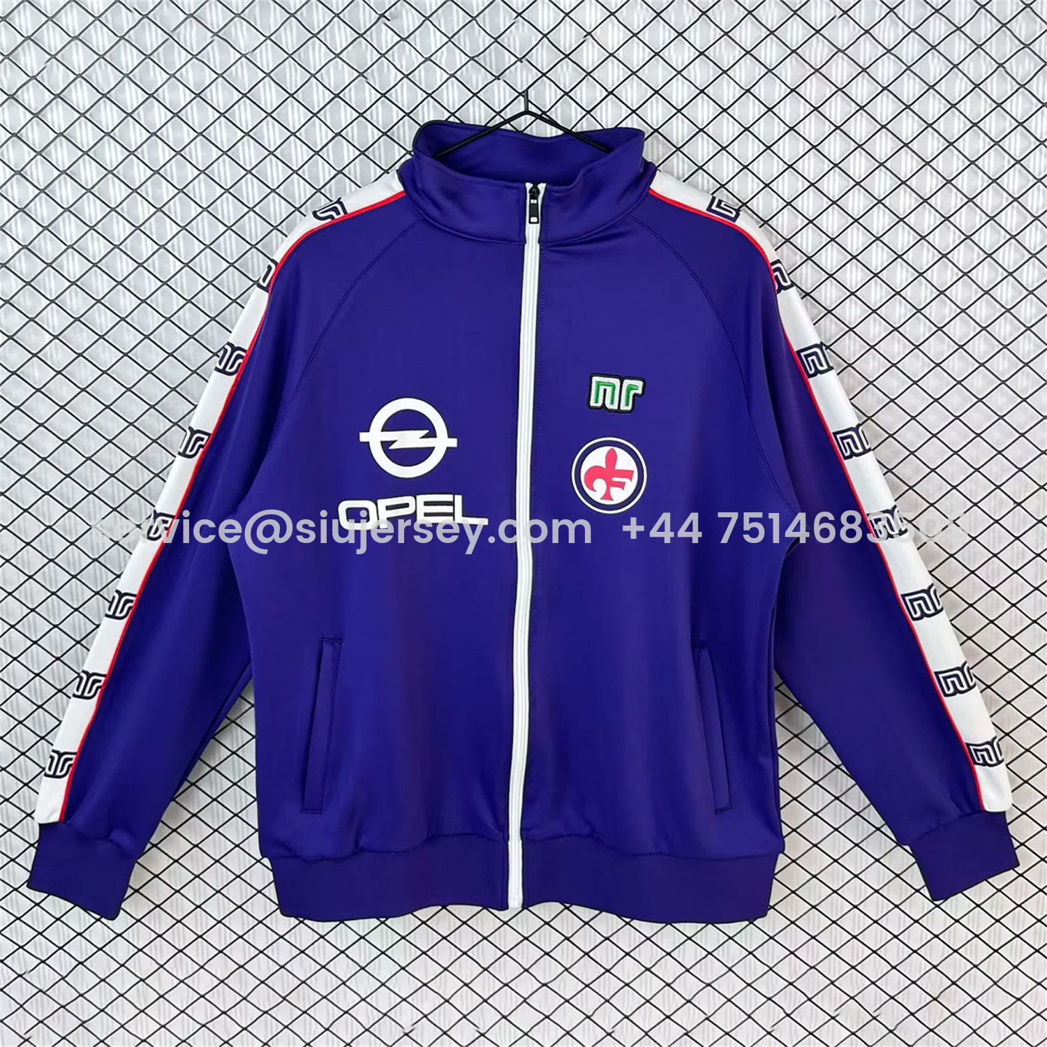 SIUjerseys-Retro Fiorentina 1985-86 Windbreaker Jacket - Blue