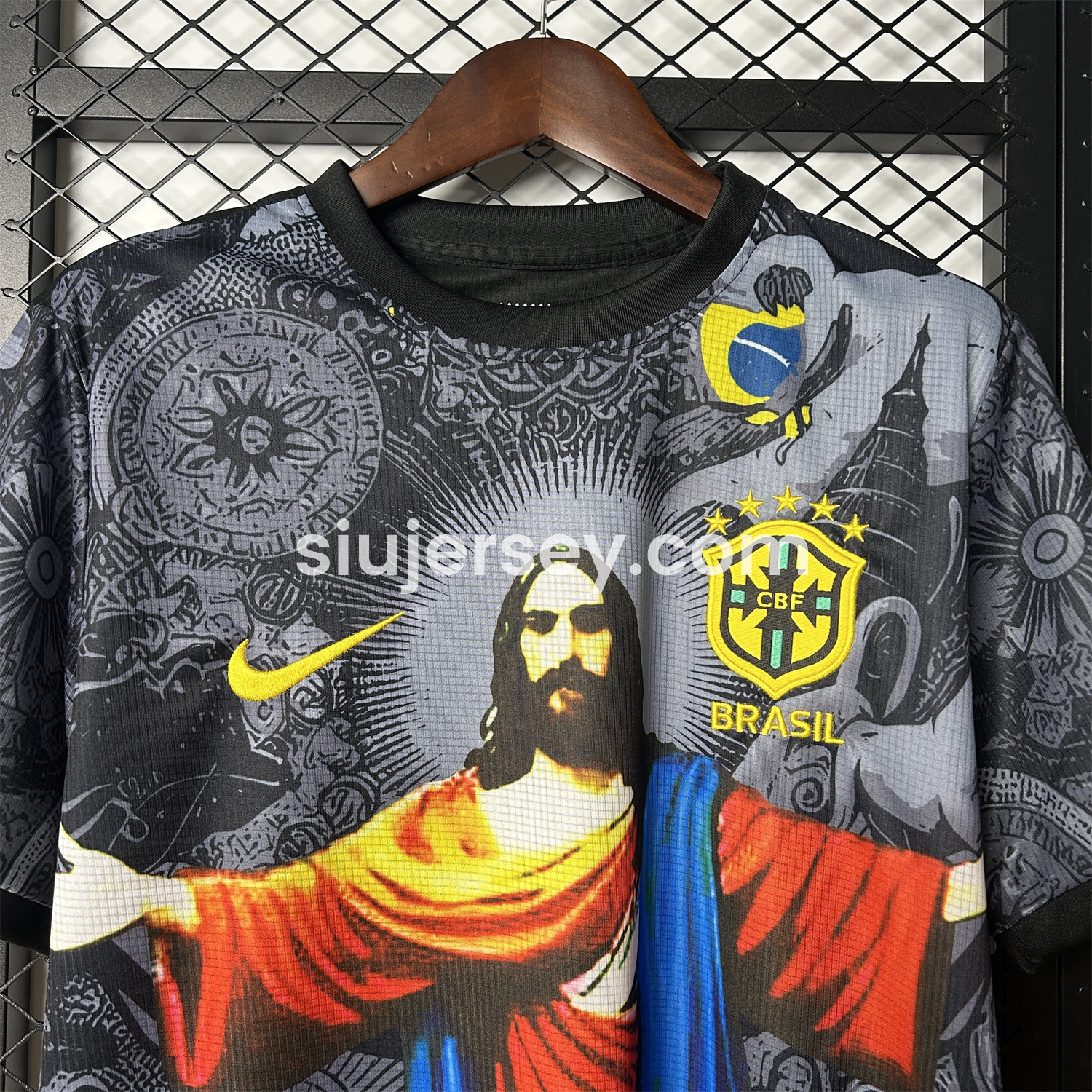 SIUjerseys-Brazil 25-26 Colorful Jesus Statue Special Jersey - Fans Version