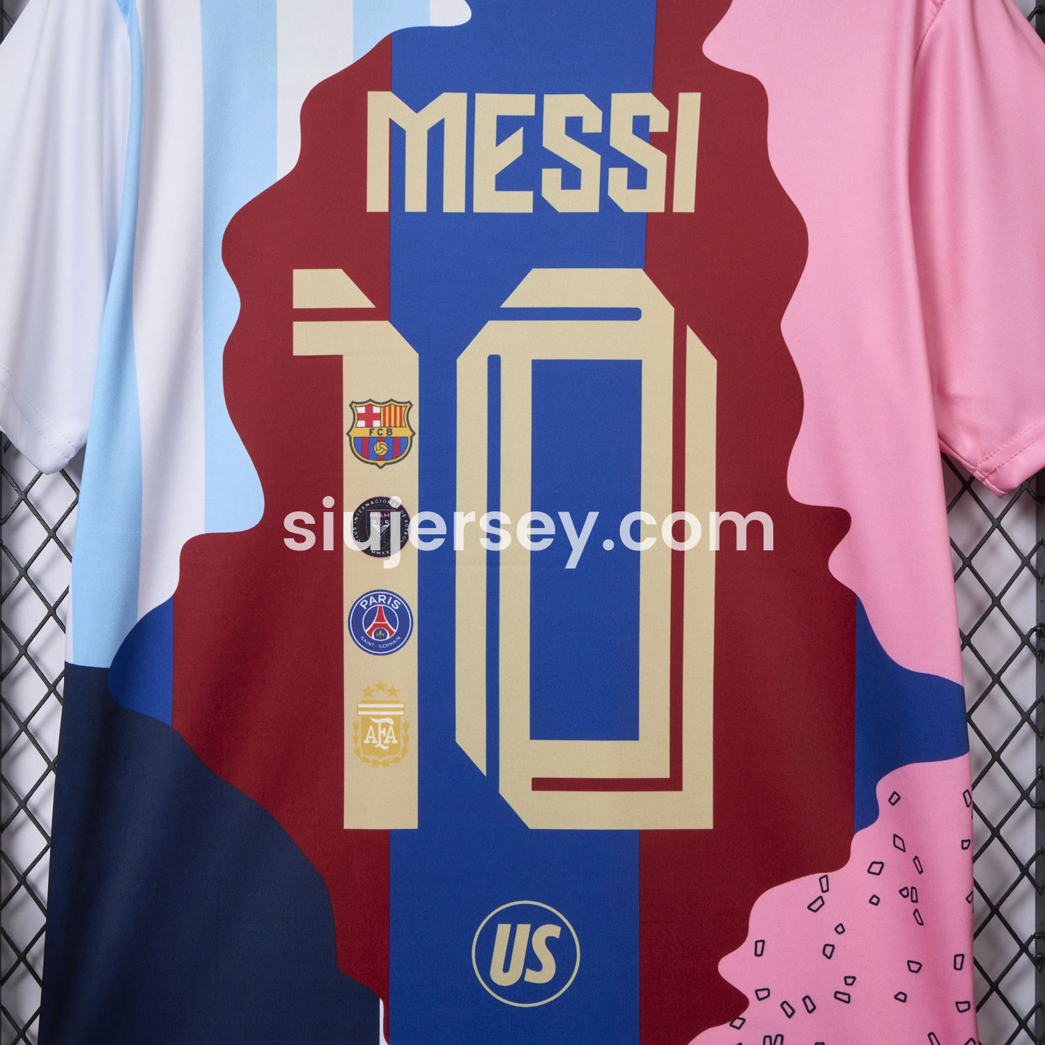 SIUjerseys-Messi Career Commemorative Jersey - Fans Version - Barcelona Argentina Paris Saint-Germain PSG INT M.A.M