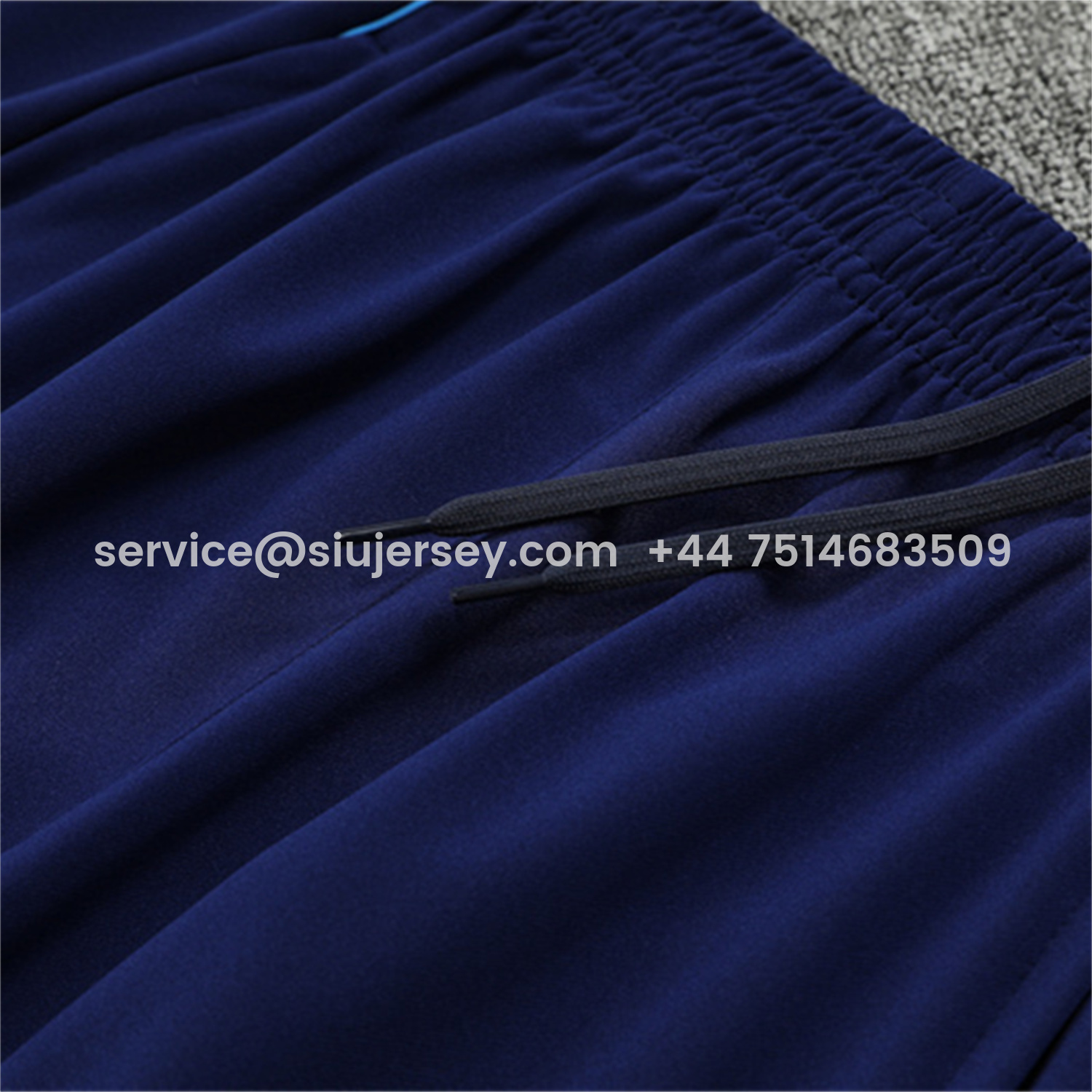 SIUjerseys-Real Madrid 25-26 Long Sleeve Training Set - Deep Blue Top & Pants