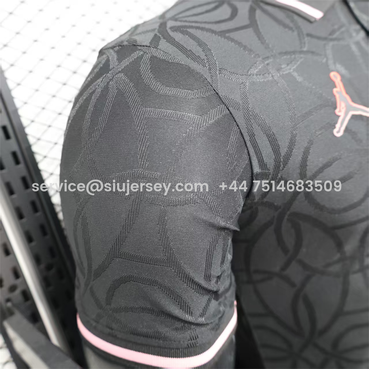 SIUjerseys-Paris Saint-Germain PSG 25-26 JD Black Special Jersey with Red Badge - Player Version