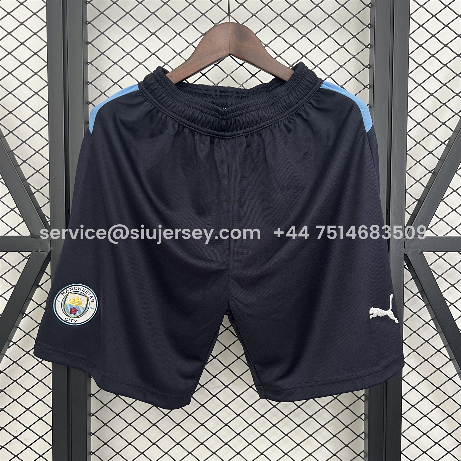 SIUjerseys-Manchester City 25-26 Deep Blue Shorts - Fans Version