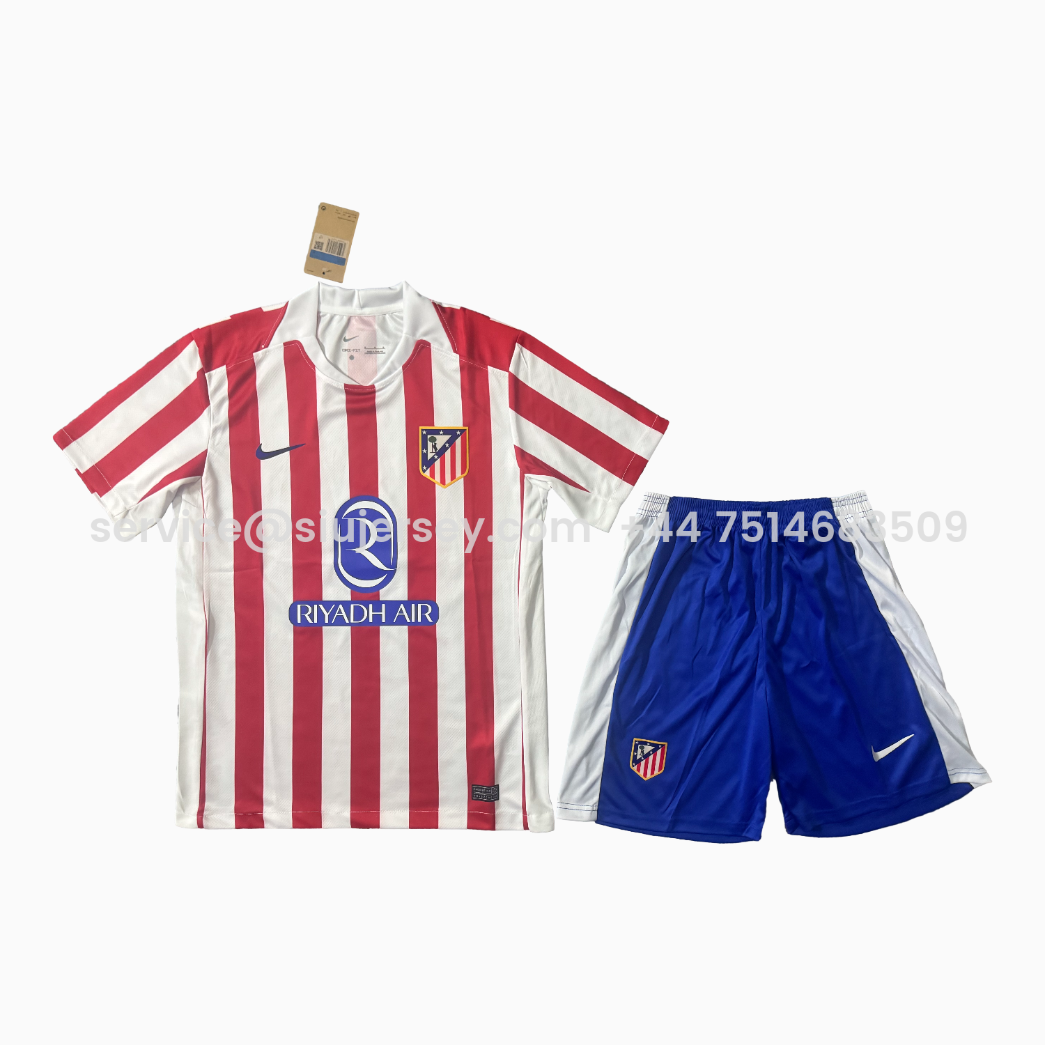 SIUjerseys-Atletico Madrid 25-26 Home Men's Adult Jersey Set - Fans Version