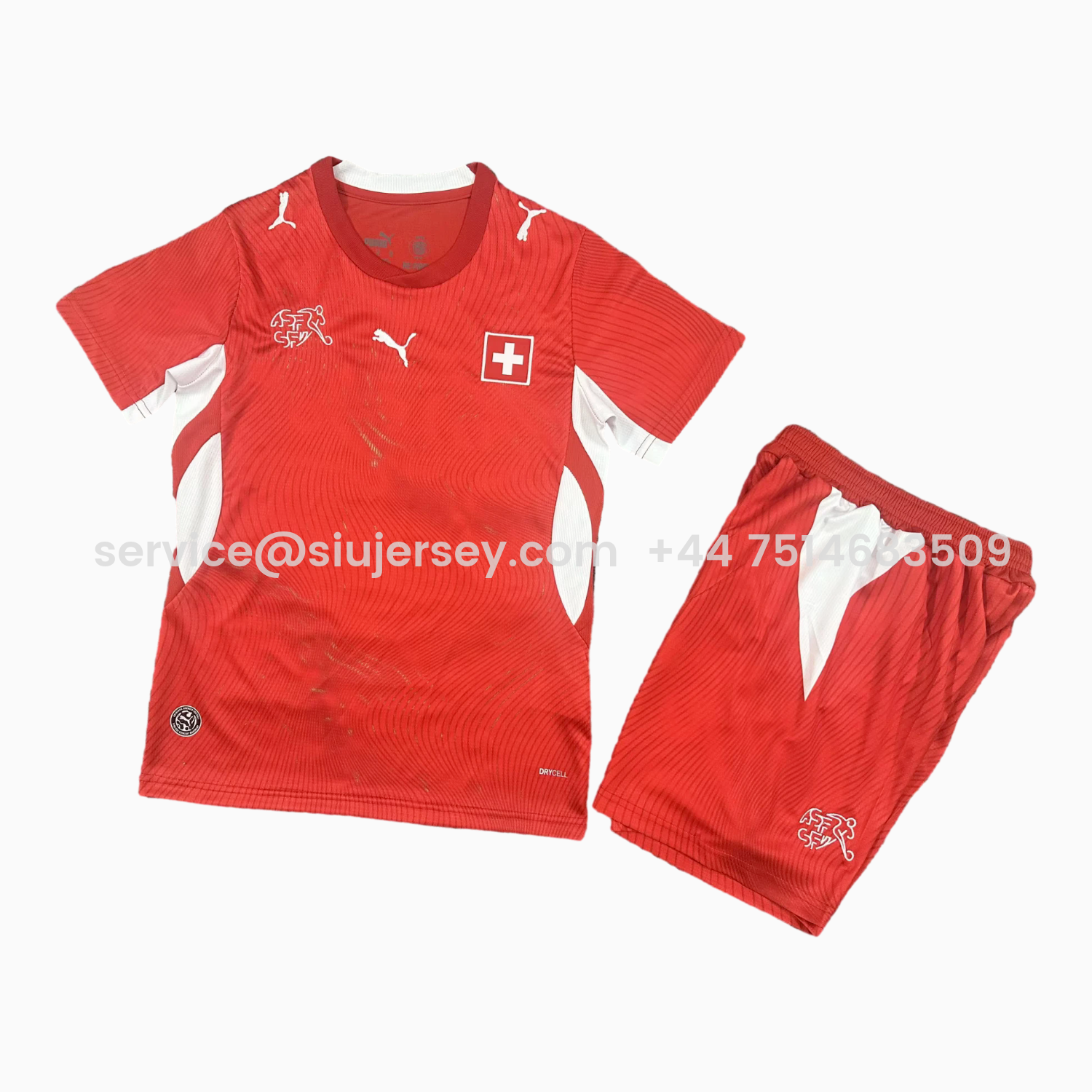 SIUjerseys-Switzerland 2026 Home Kids Kit