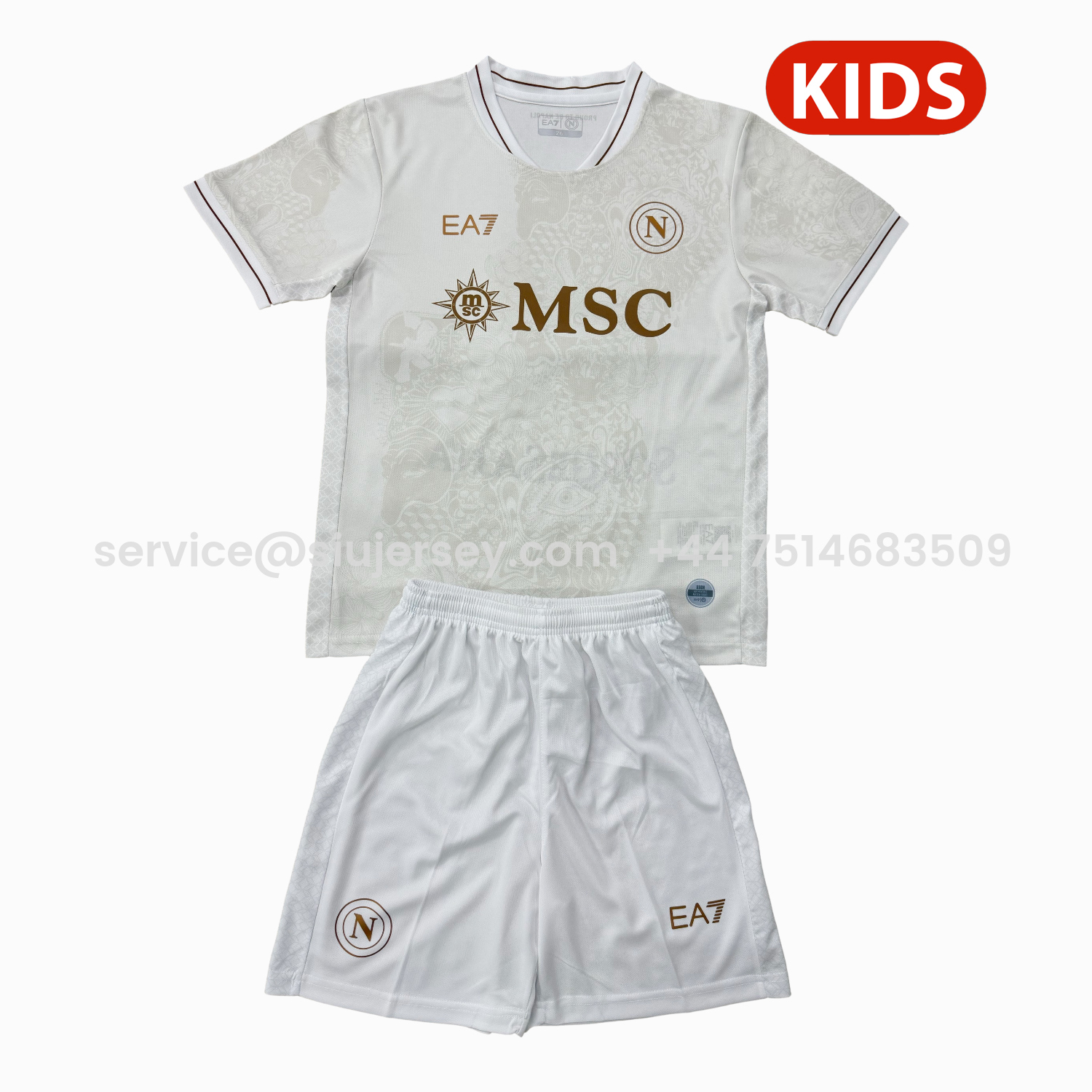 SIUjerseys-Napoli 25-26 Away Kids Kit