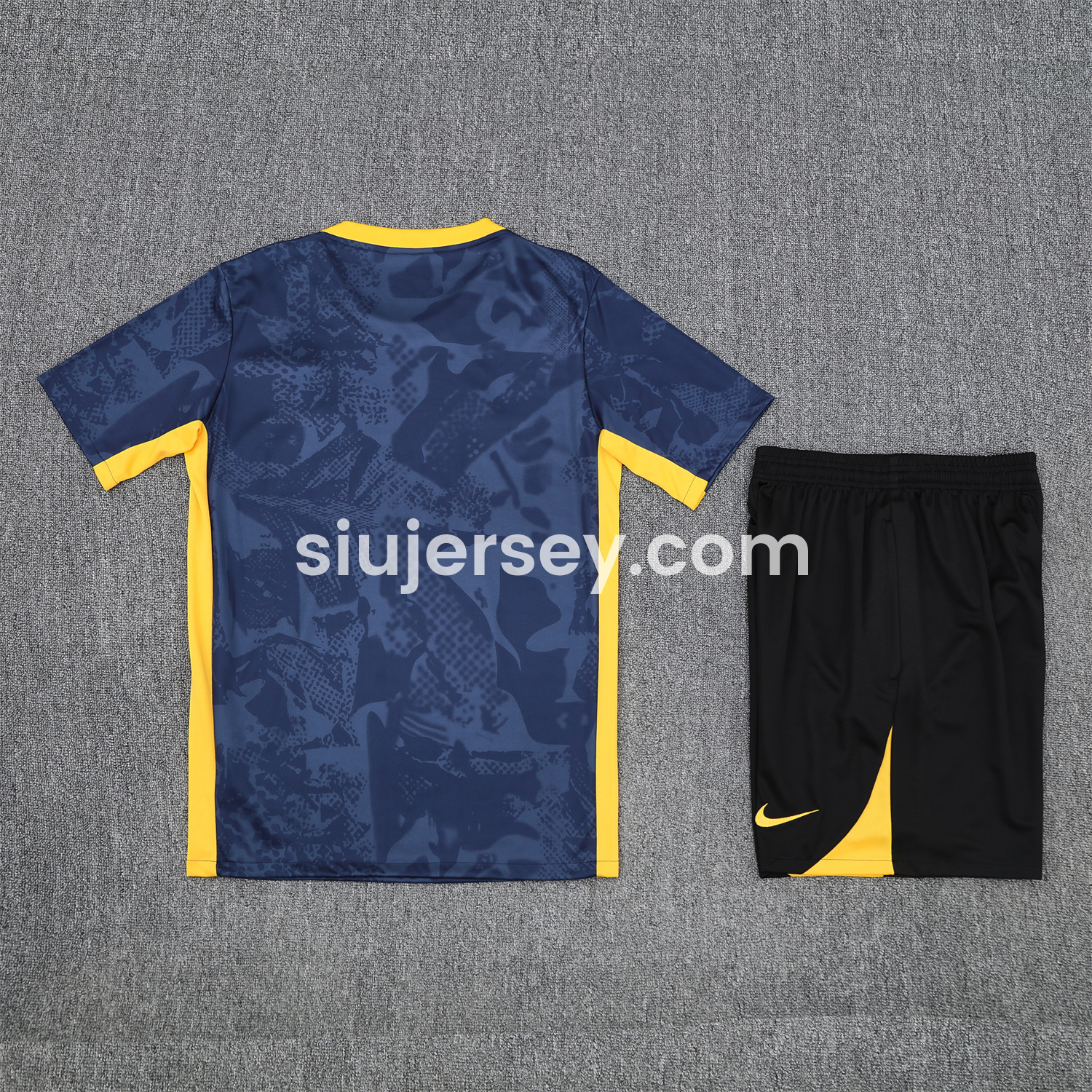SIUjerseys-Inter Milan 25-26 Short-Sleeve Training Set - Deep Blue Camouflage