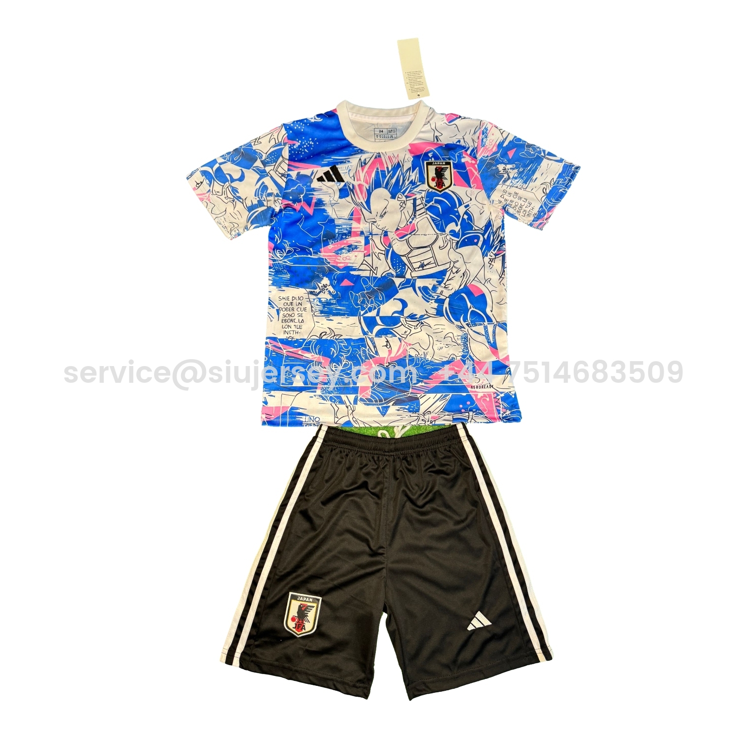 SIUjerseys-Japan 25-26 Vegeta Blue & White Special Kids Kit