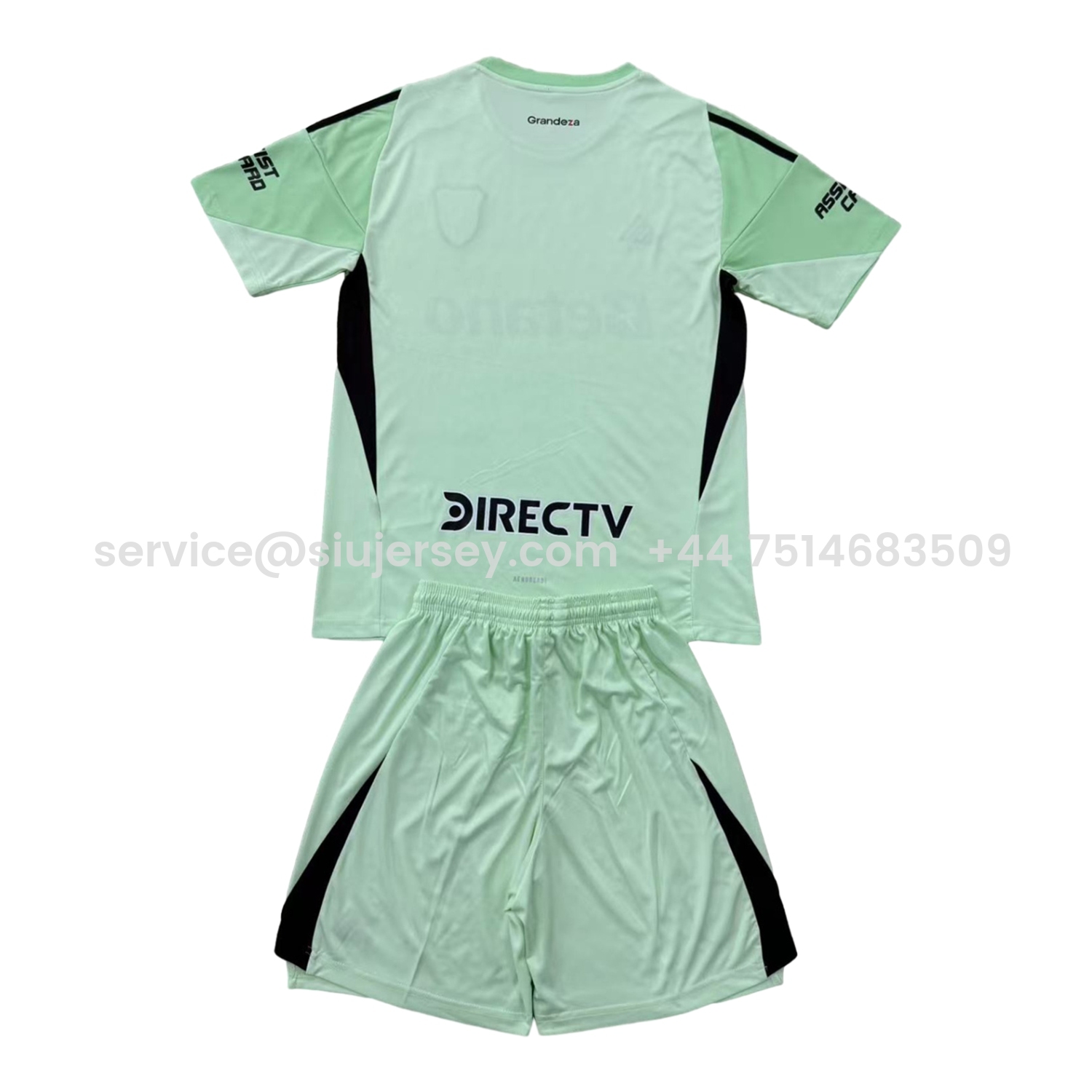 SIUjerseys-River Plate 25-26 Green Goalkeeper Kids Kit