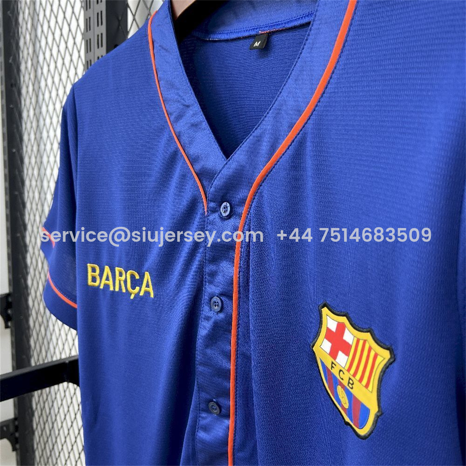SIUjerseys-Barcelona 25-26 Blue Baseball Jersey