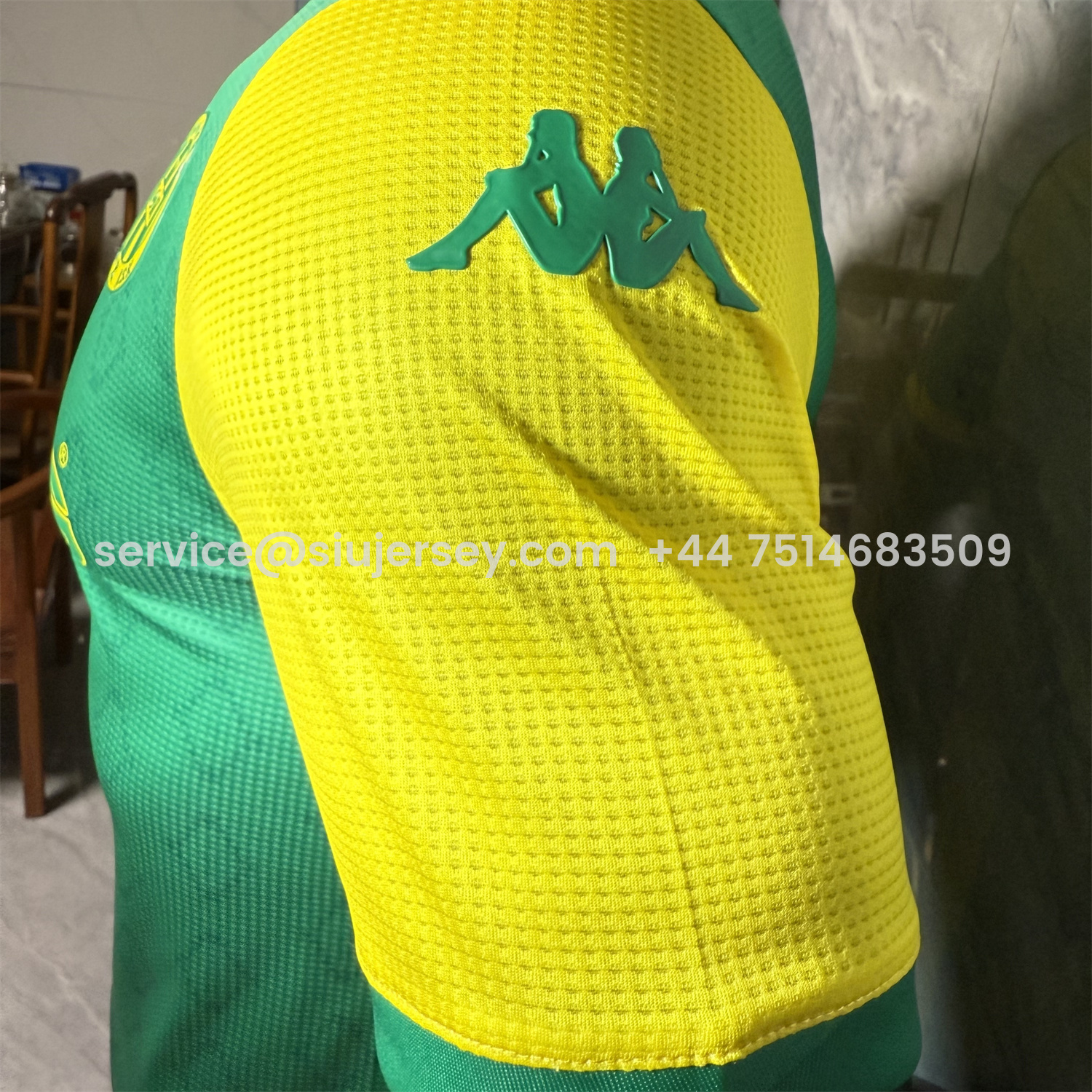 SIUjerseys-JS Kabylie 25-26 Home Yellow And Green Jersey - Player Version