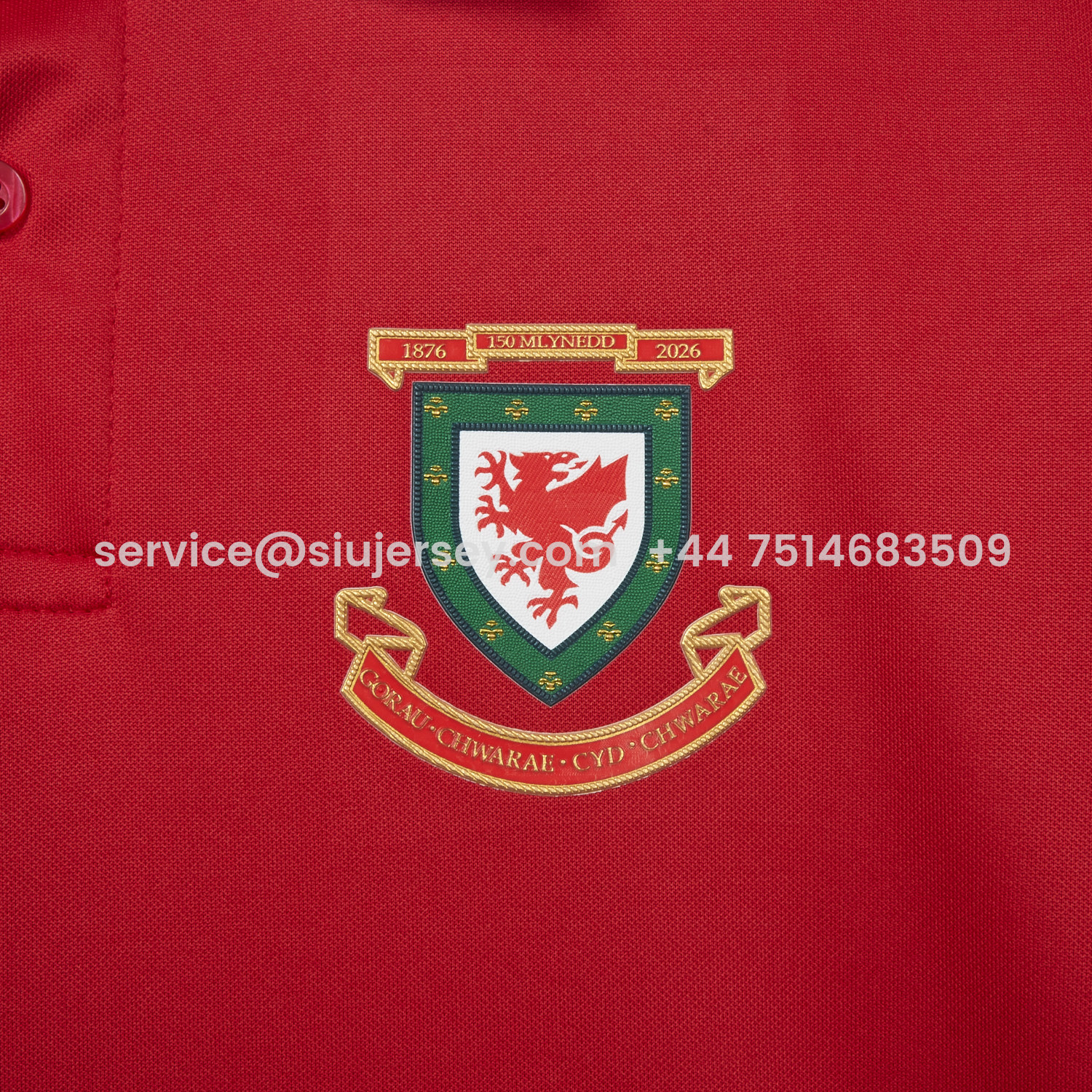 SIUjerseys-Wales 2026 150th Anniversary Edition Jersey - Fans Version