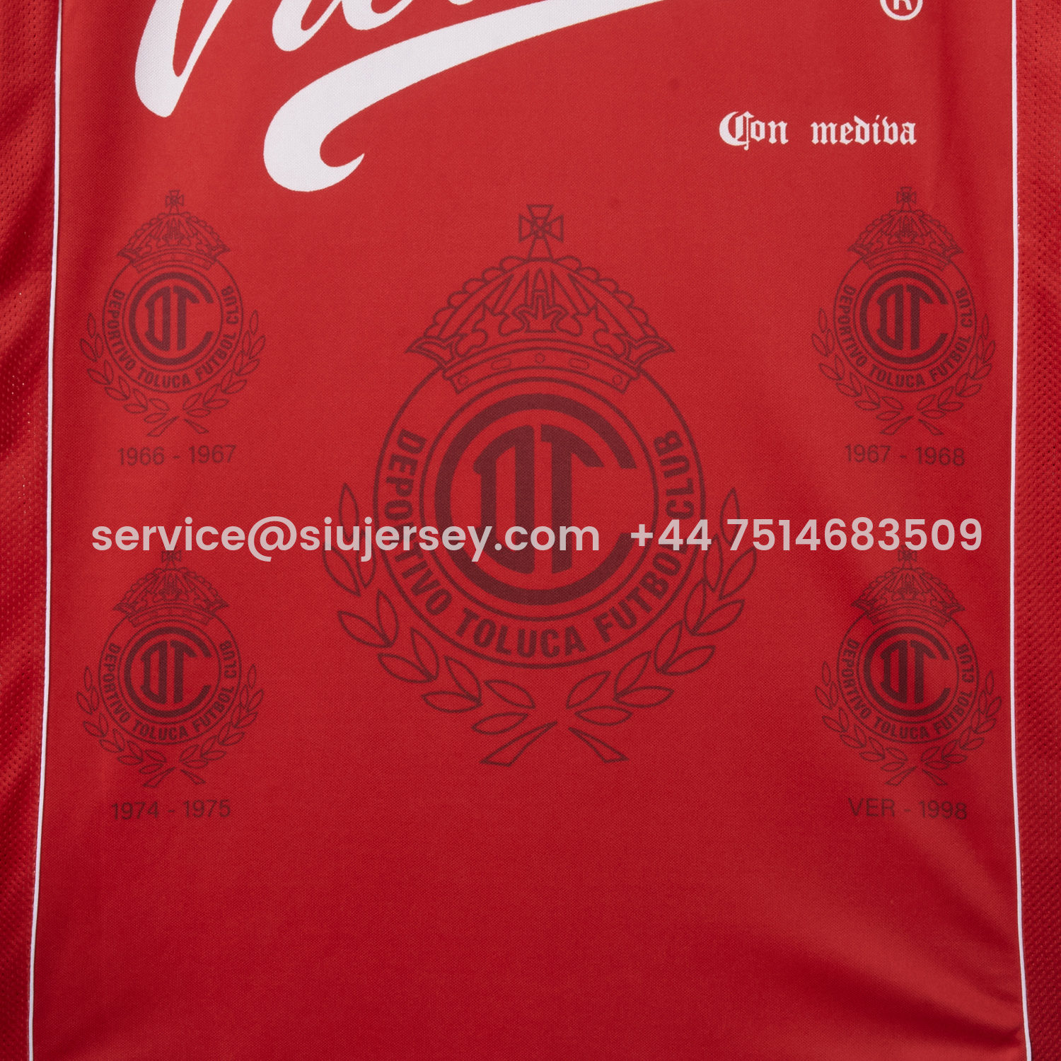 SIUjerseys-Retro Toluca 1998-99 Home Red Jersey