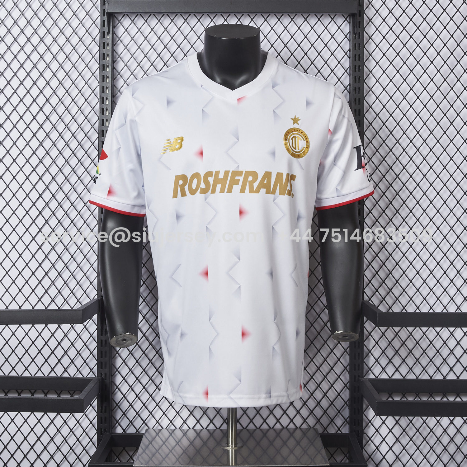 SIUjerseys-Toluca 25-26 Away White Jersey - Player Version