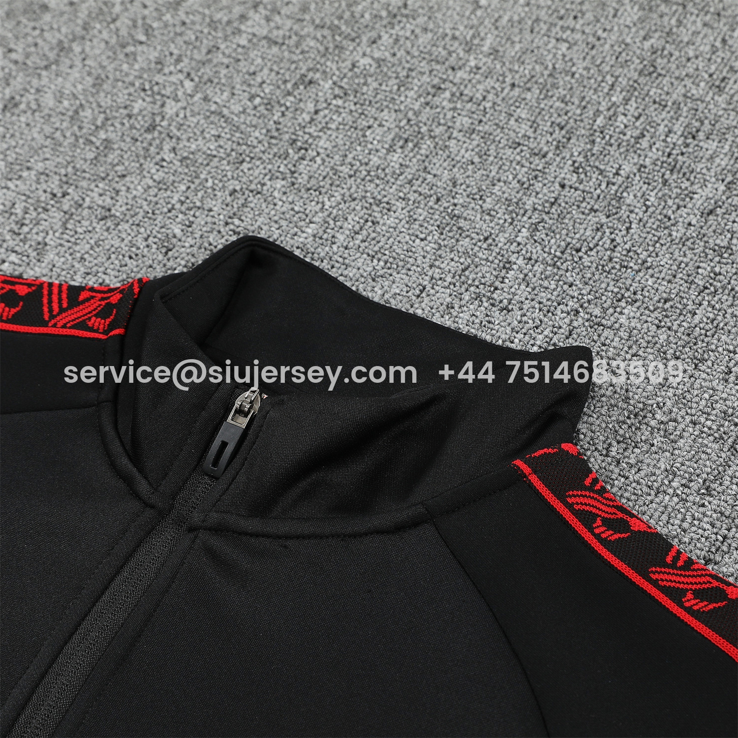SIUjerseys-AC Milan 25-26 Jacket Training Tracksuit - Black top & Pants