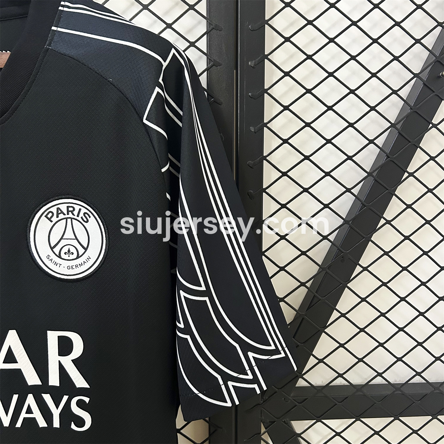 SIUjerseys-Paris Saint-Germain PSG 24-25 Fourth Black Jersey - Fans Version