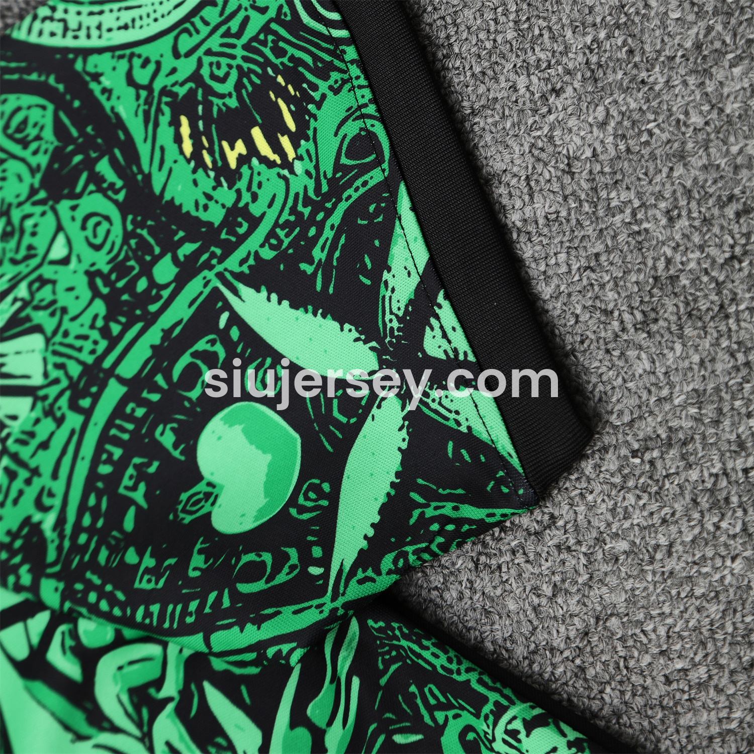 SIUjerseys-Brazil 25-26 Green Jesus Statue Short-Sleeve Training Set - Green Top & Black Shorts