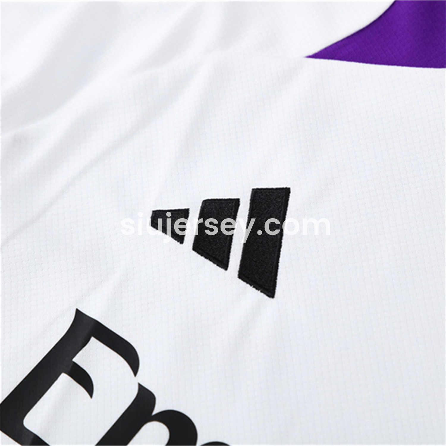 SIUjerseys-Real Madrid 24-25 Short-Sleeve Kids Training Set - White with Purple